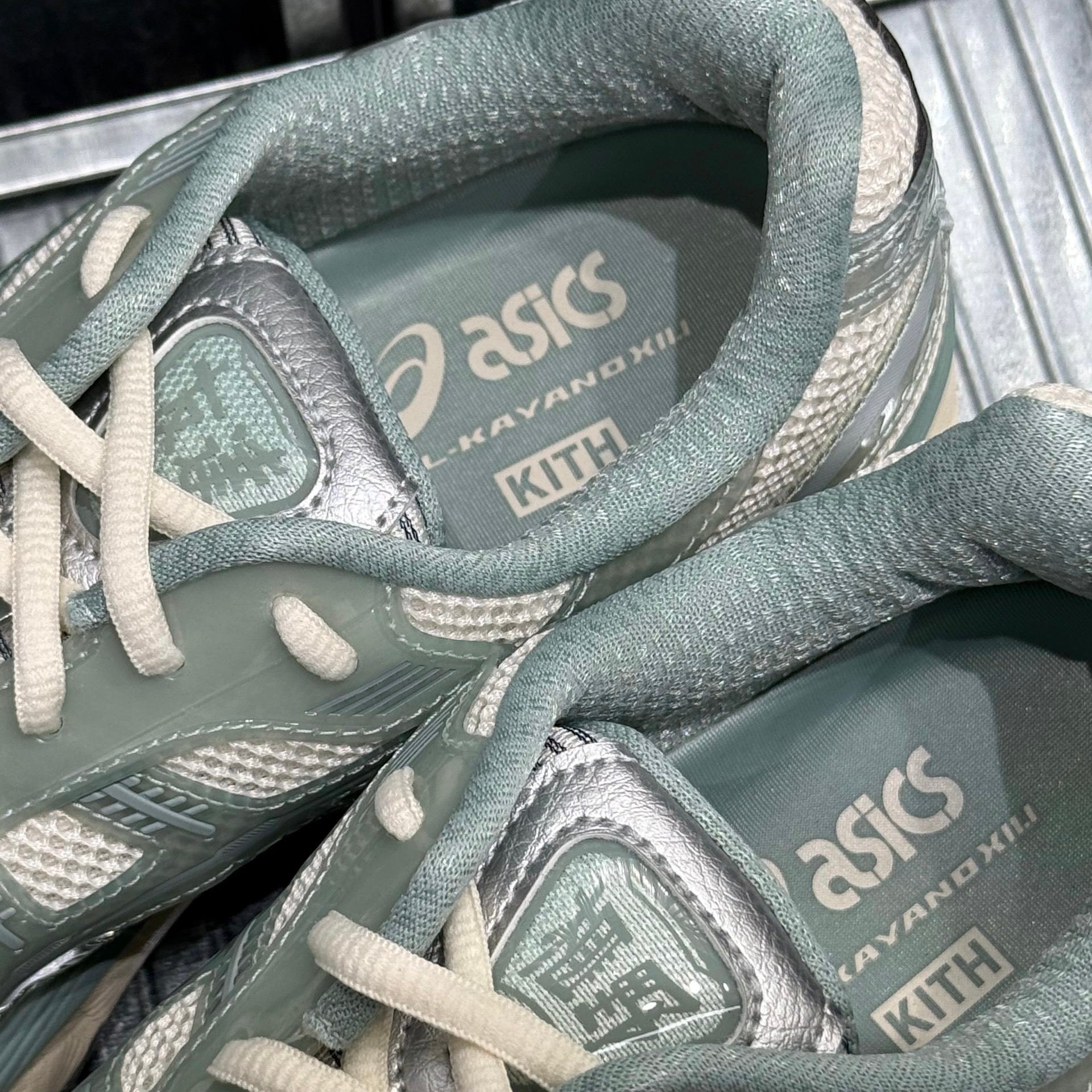 Kith by Ronnie Fieg x Asics Gel Kayano 12.1 - Cream Sage Sku: 1203A675-100 