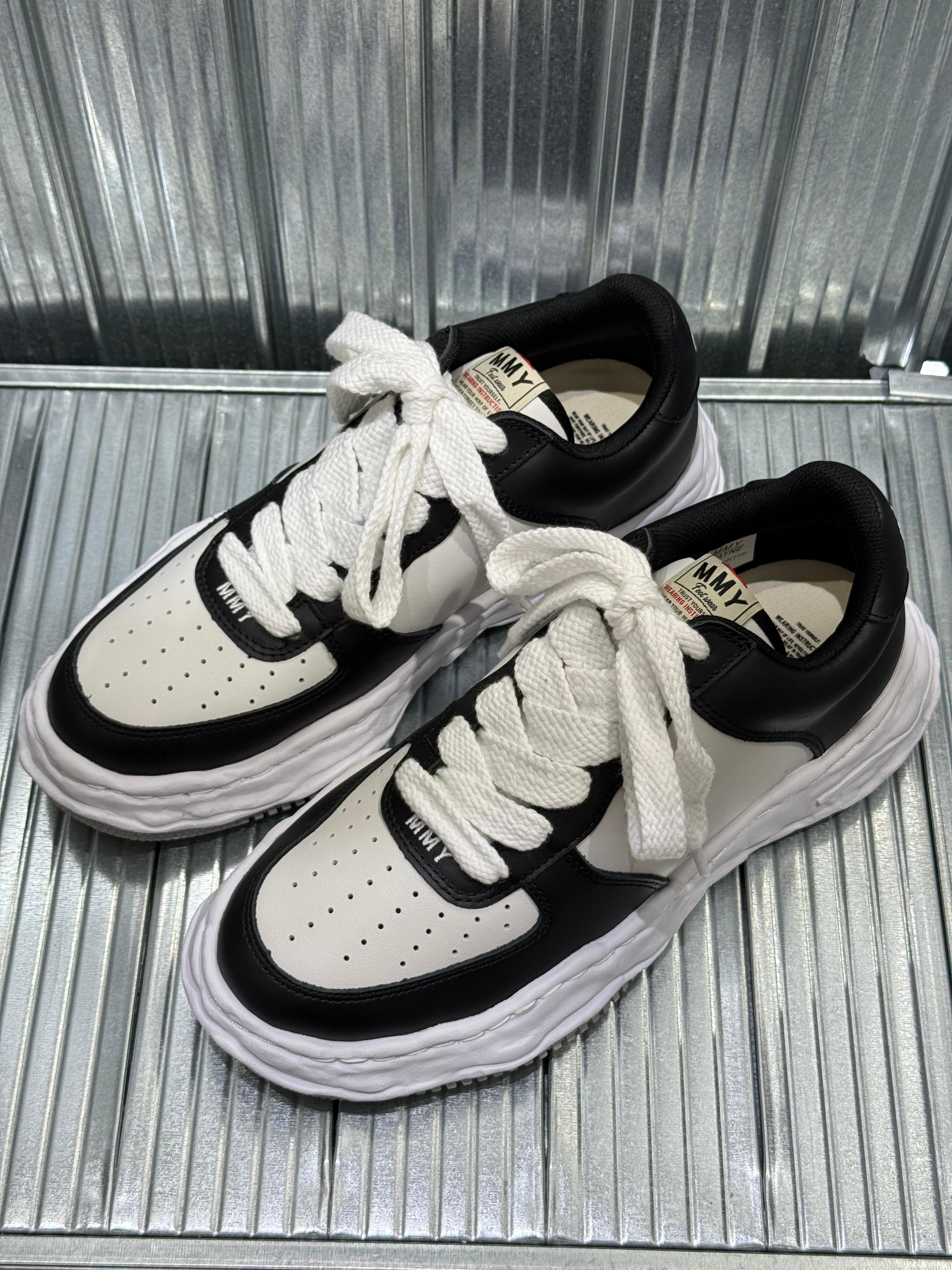 Maison Mihara Yasuhiro MMY WAYNE OG Leather - Black/White A08FW706