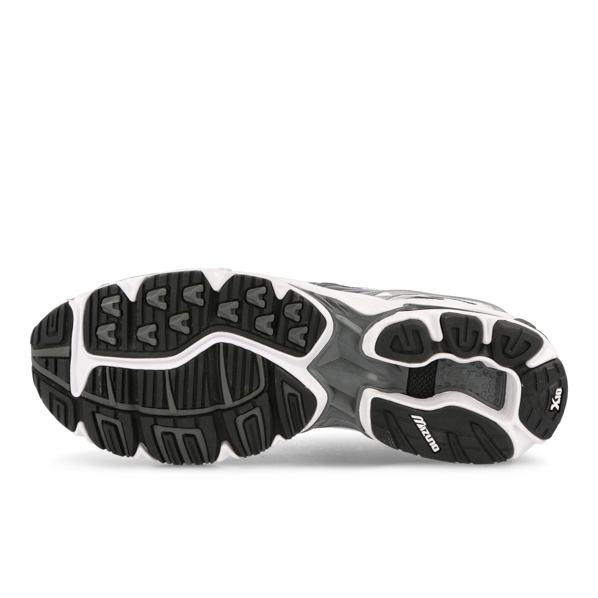 Mizuno Wave Rider 10 - White Silver Black