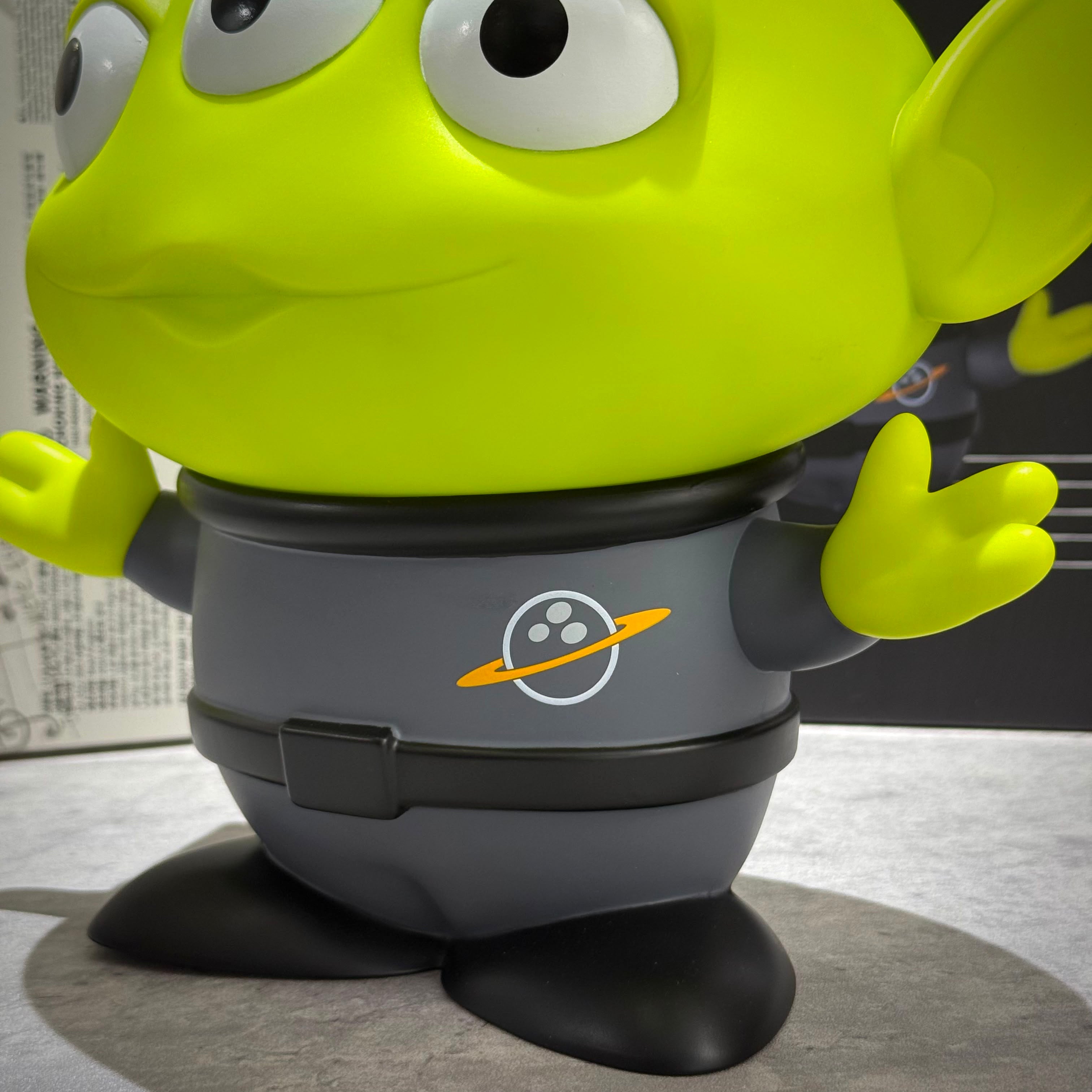 PEACEMINUSONE x Toy Story The First Fan - Collectable Toy Alien, colorful alien character with large eyes and unique outfit.