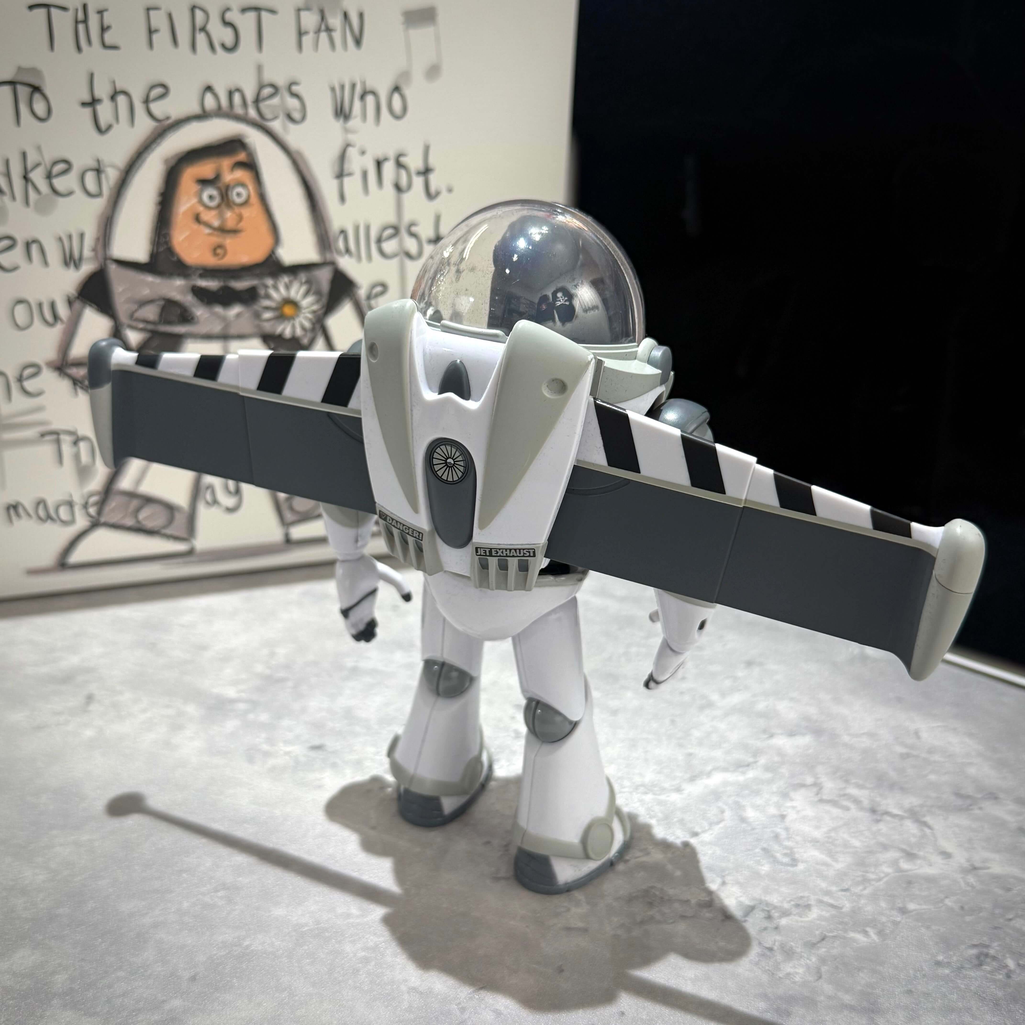 PEACEMINUSONE x Toy Story The First Fan - Action Figure Buzz showcasing its detailed design and wings.