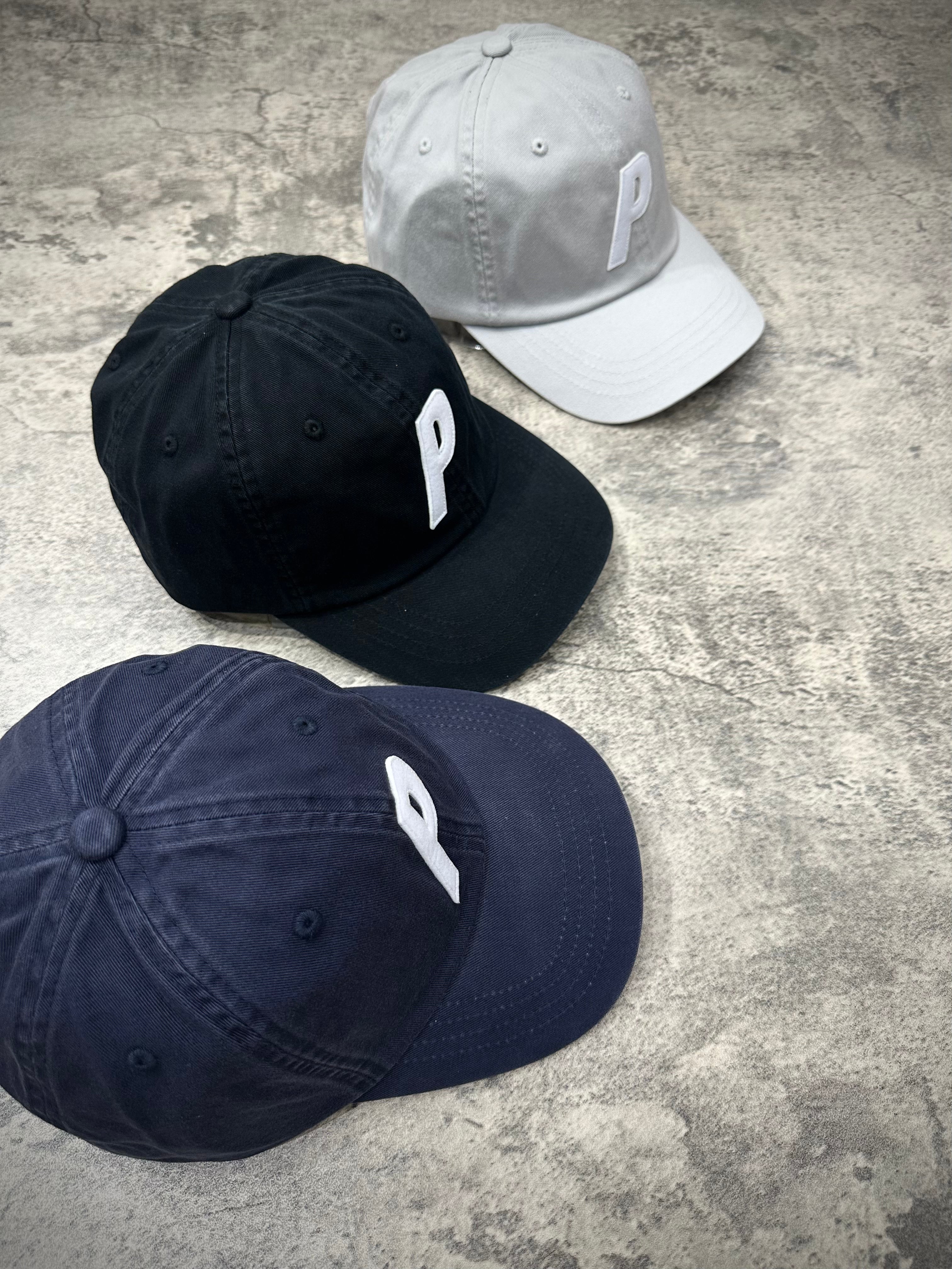 Palace P 6-Panel FW25 - Black Navy Concrete Grey