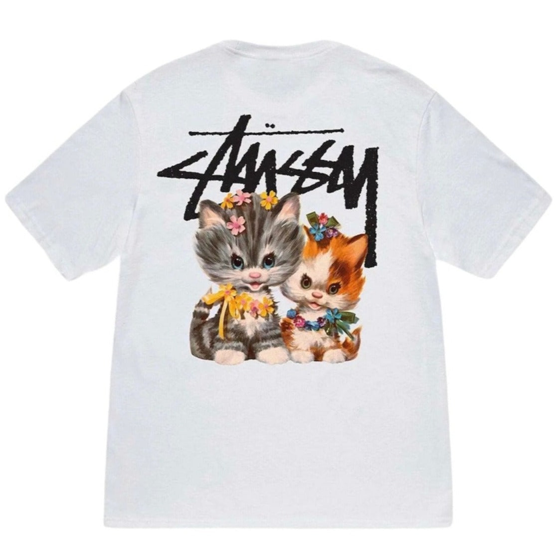 Stussy Kittens Tee - White