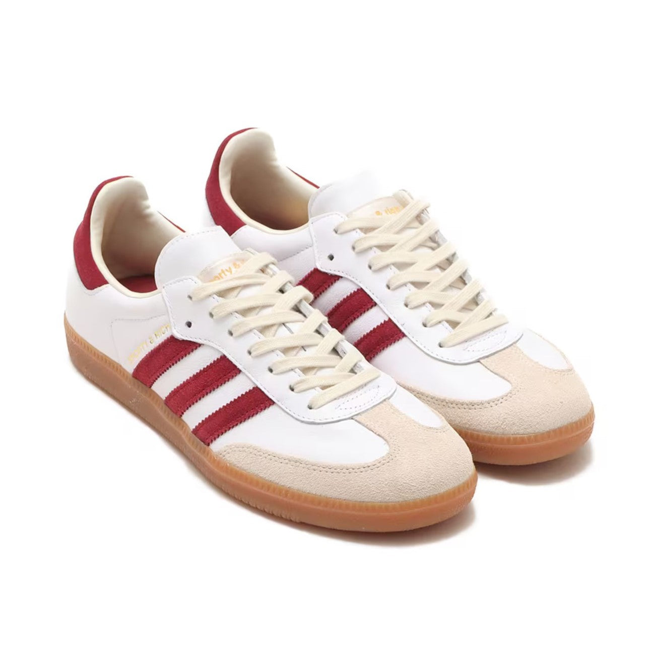 Sporty & Rich x Adidas Originals Samba OG - White Collegiate Burgundy