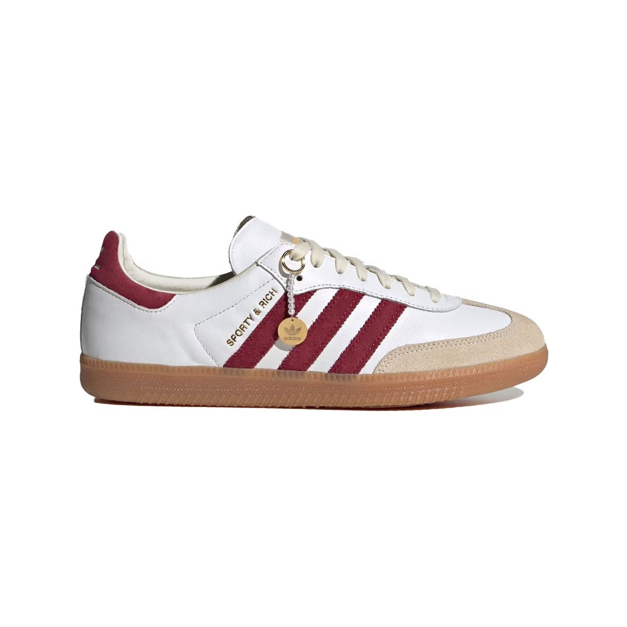 Sporty & Rich x Adidas Originals Samba OG - White Collegiate Burgundy