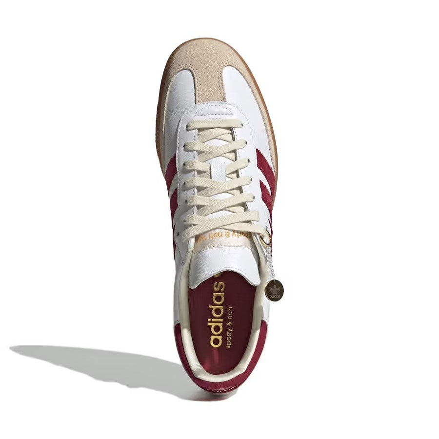 Sporty & Rich x Adidas Originals Samba OG - White Collegiate Burgundy