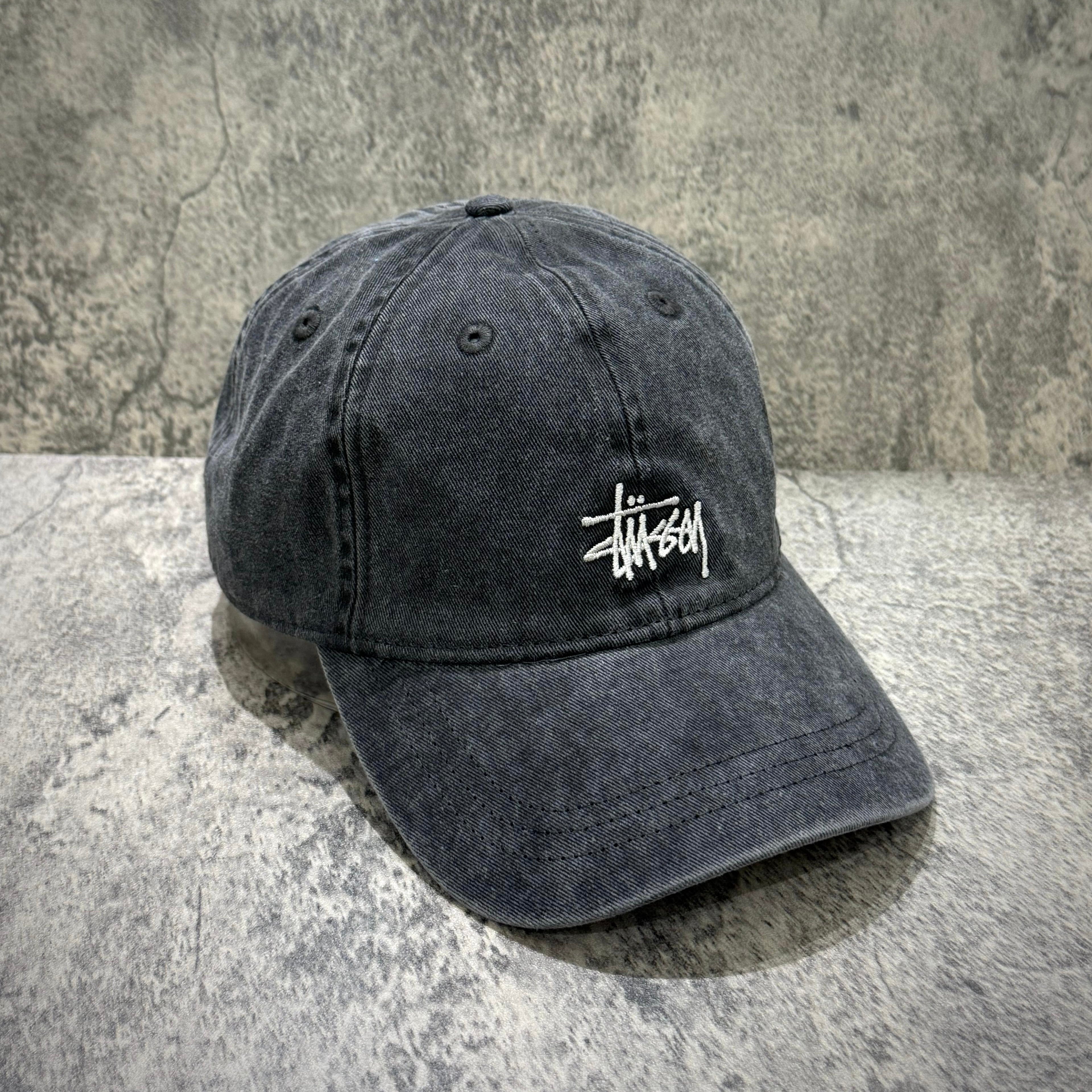 Stussy Basic Washed Cap Charcoal