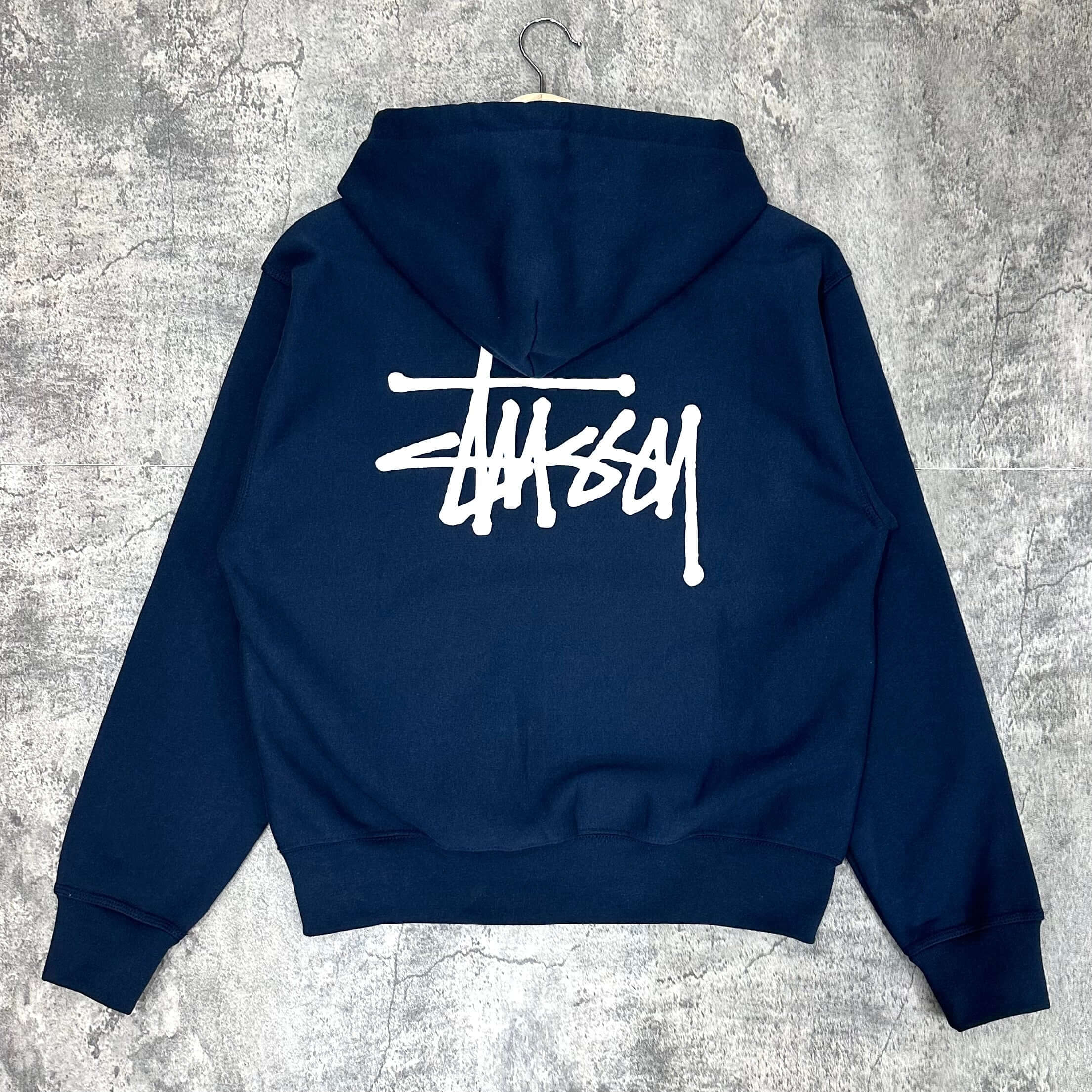 Stussy Basic Zip Hoodie - Navy / Black / Grey | In stock – WEAR43WAY