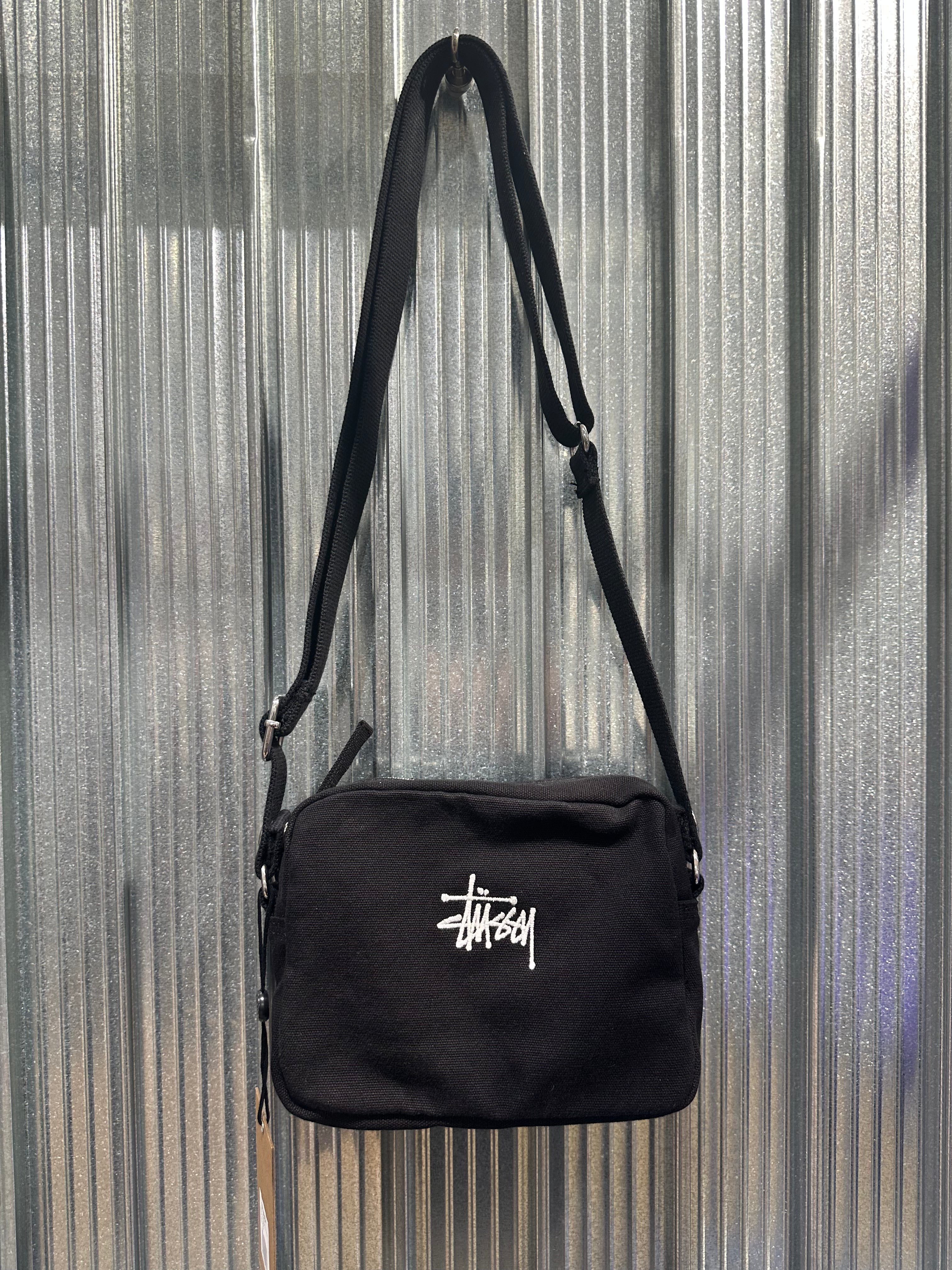 Stussy Canvas Side Pouch - Black