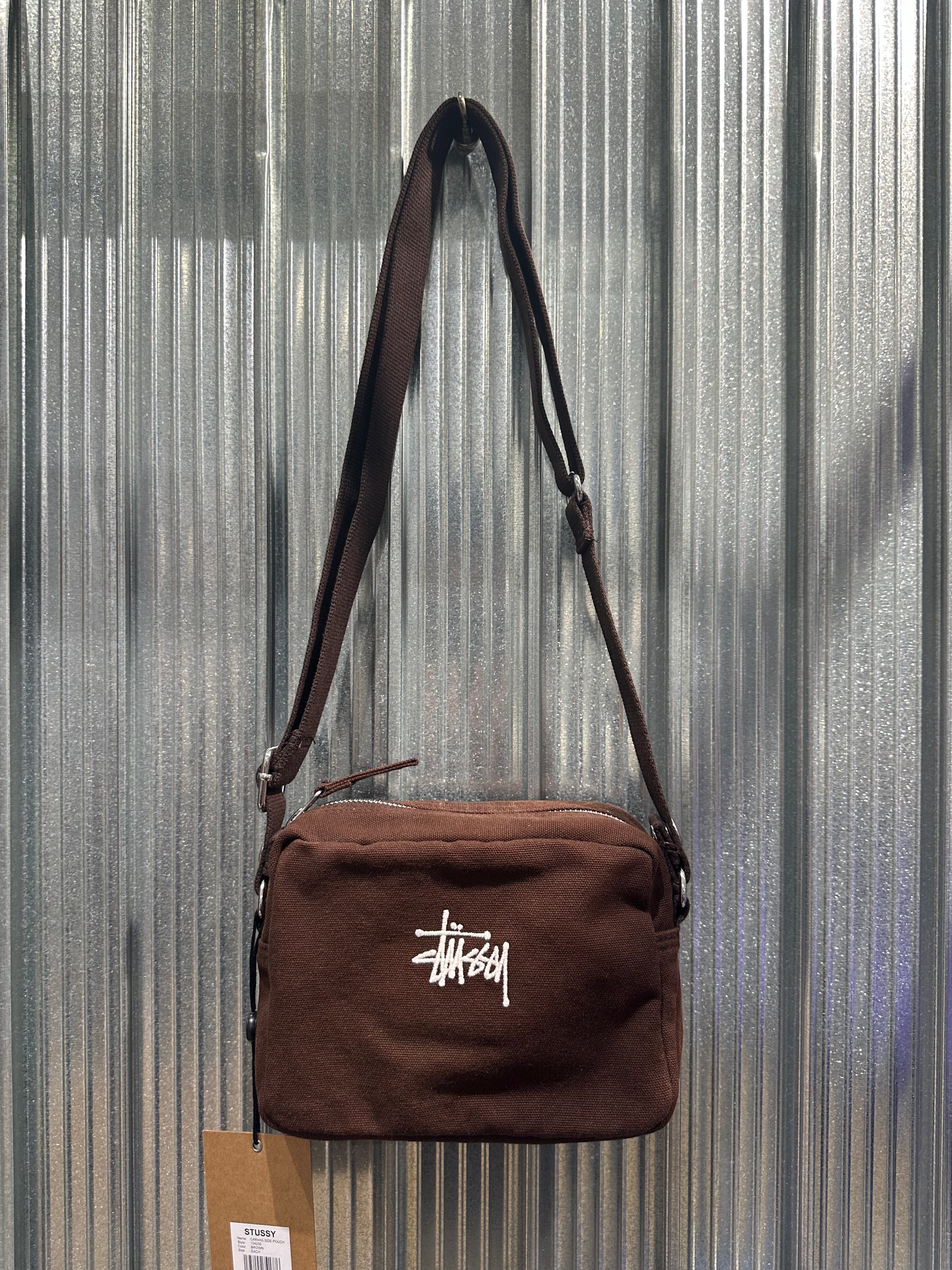 Stussy Canvas Side Pouch - Brown