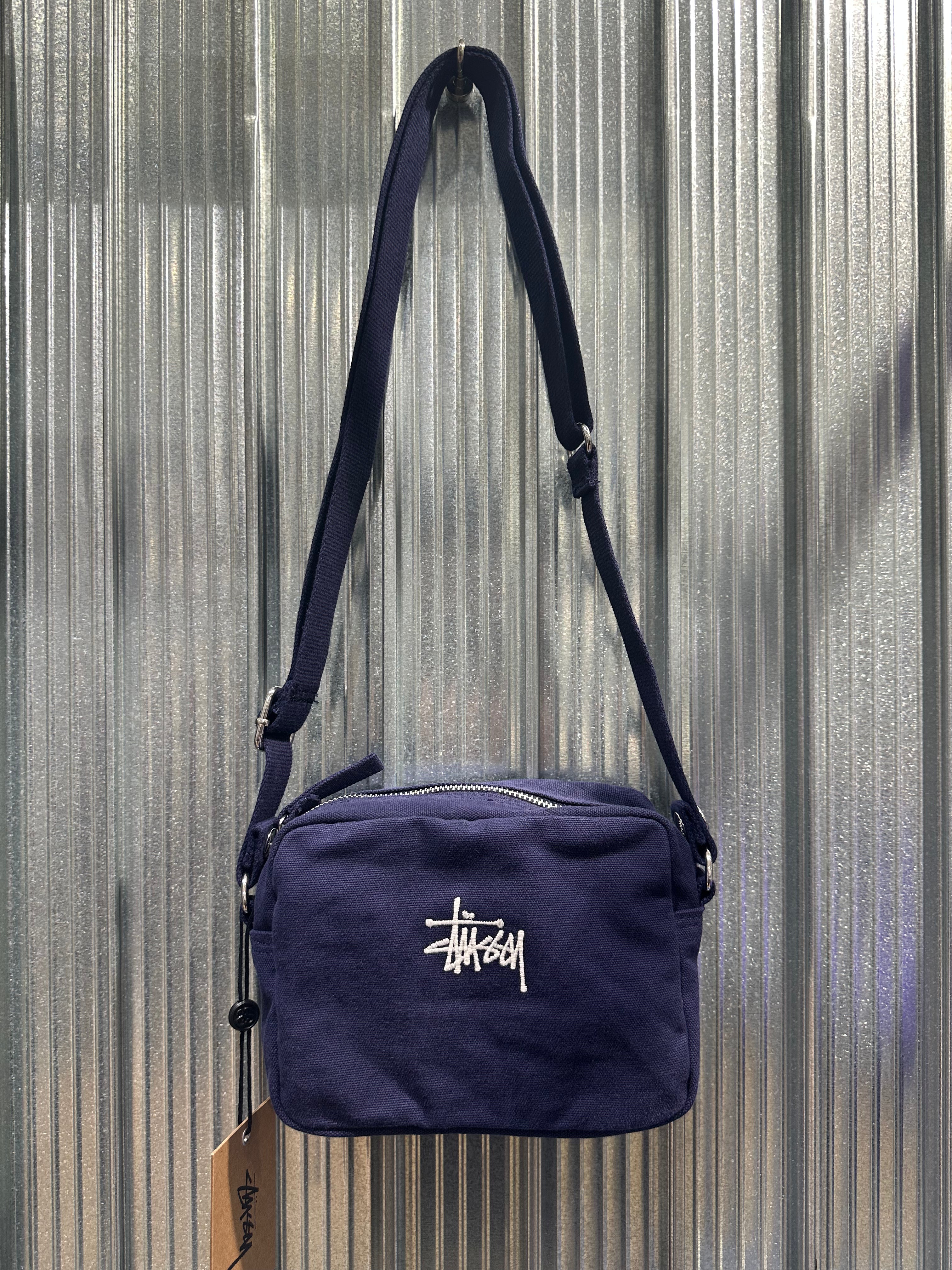 Stussy Canvas Side Pouch - Navy