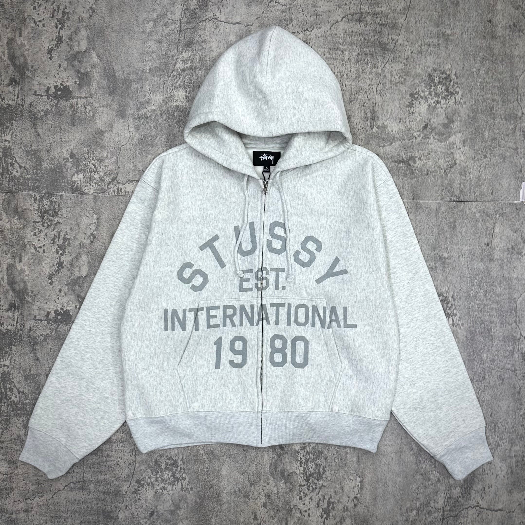 希少ソウル限定色　STUSSY ESTABLISHED ZIP HOODIE Stussy Established Zip Hoodie - Black / Grey | In stock – WEAR43WAY