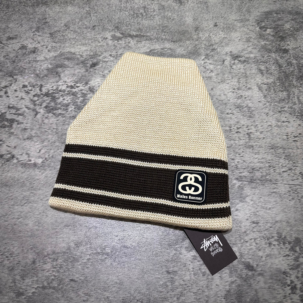 完売品・stussy WALES BONNER BEANIE Stussy x Wales Bonner Beanie Ivory Men's - FW25 - US