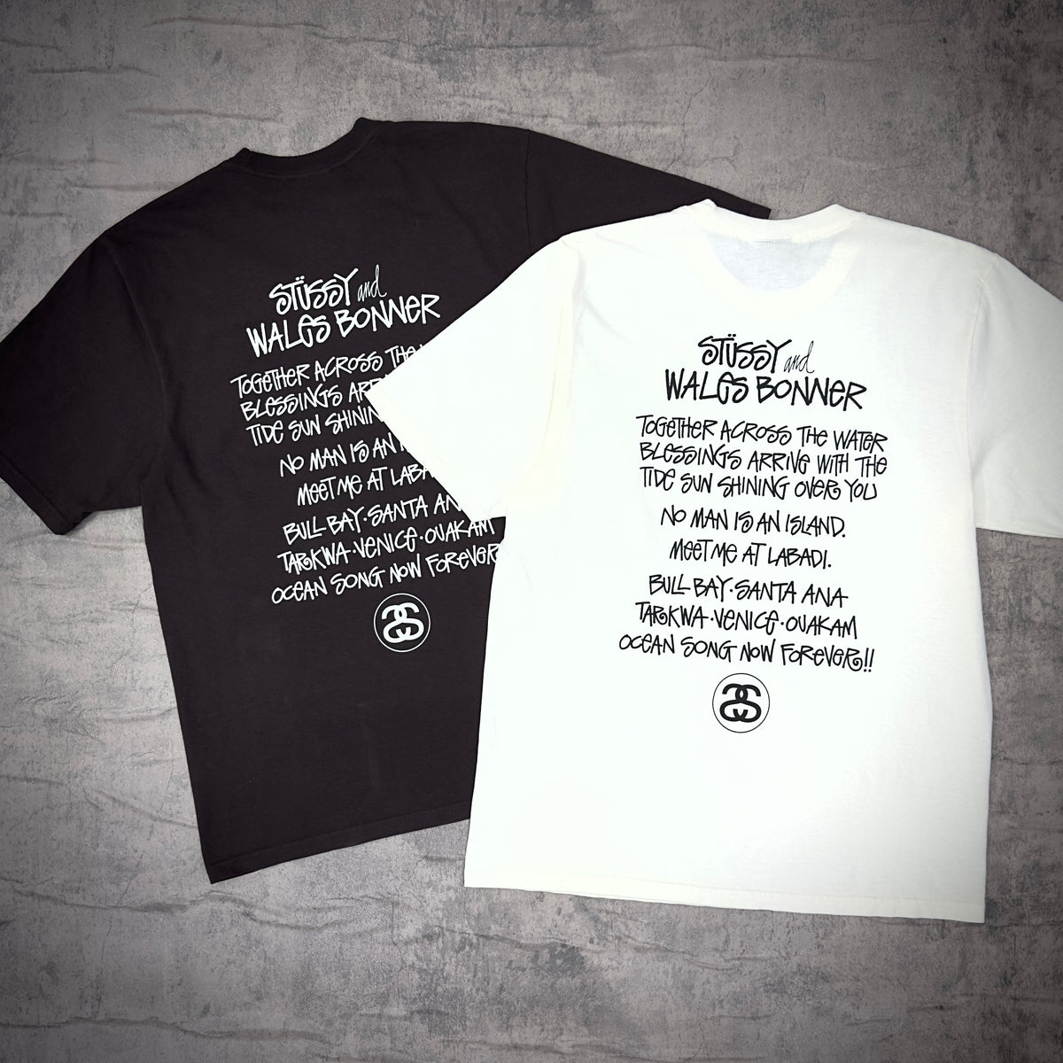 トップス STUSSY WALES BONNER OCEAN SONG TEE BROWN Stussy STUSSY X WALES BONNER OCEAN SONG TEE BROWN | Grailed