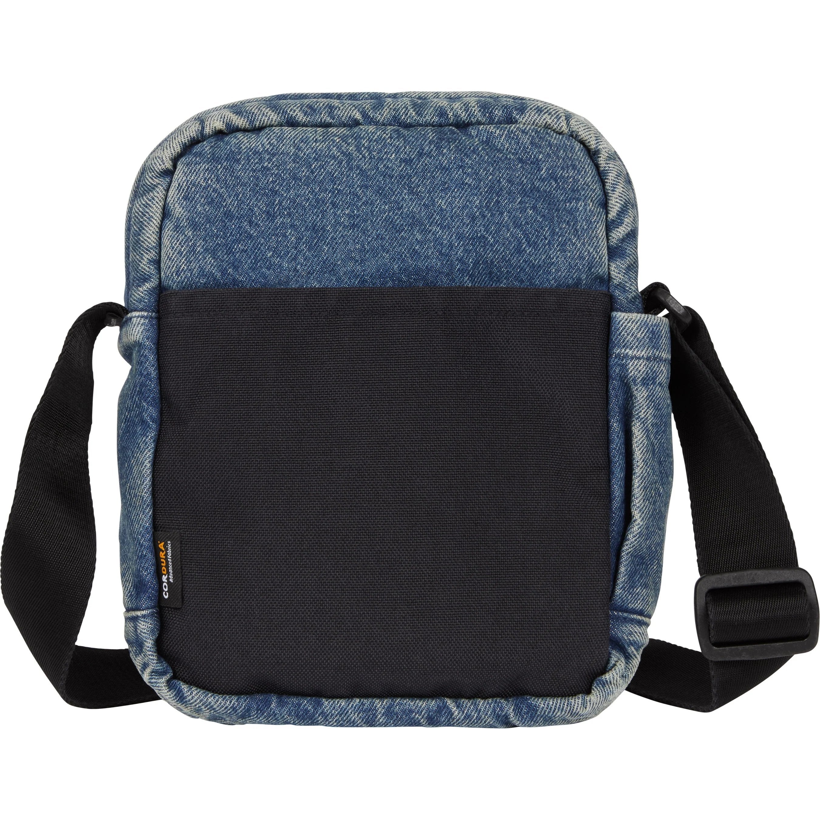Supreme Denim Shoulder Bag FW25 Washed Indigo