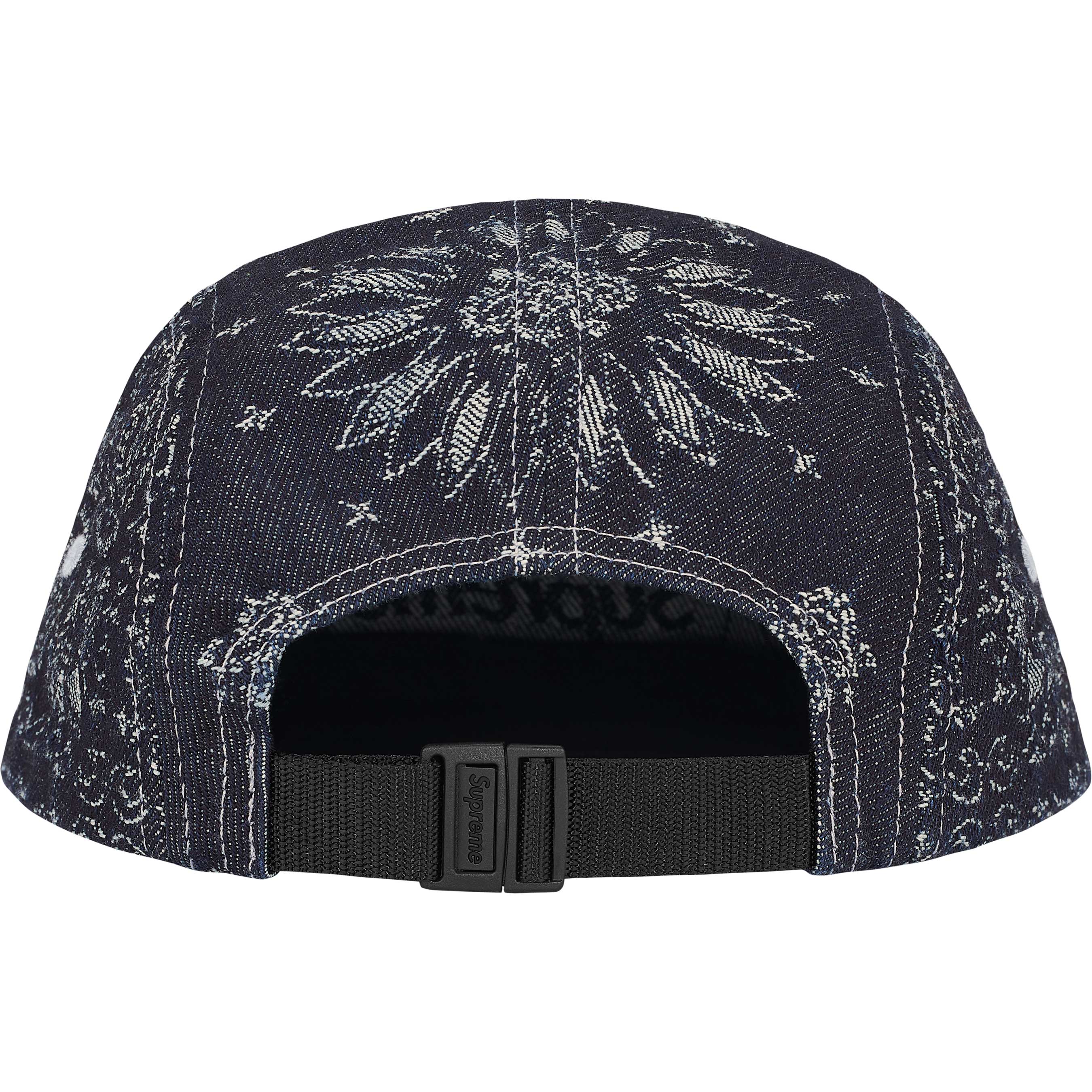 Supreme Bandana Jacquard Denim Camp Cap - Indigo