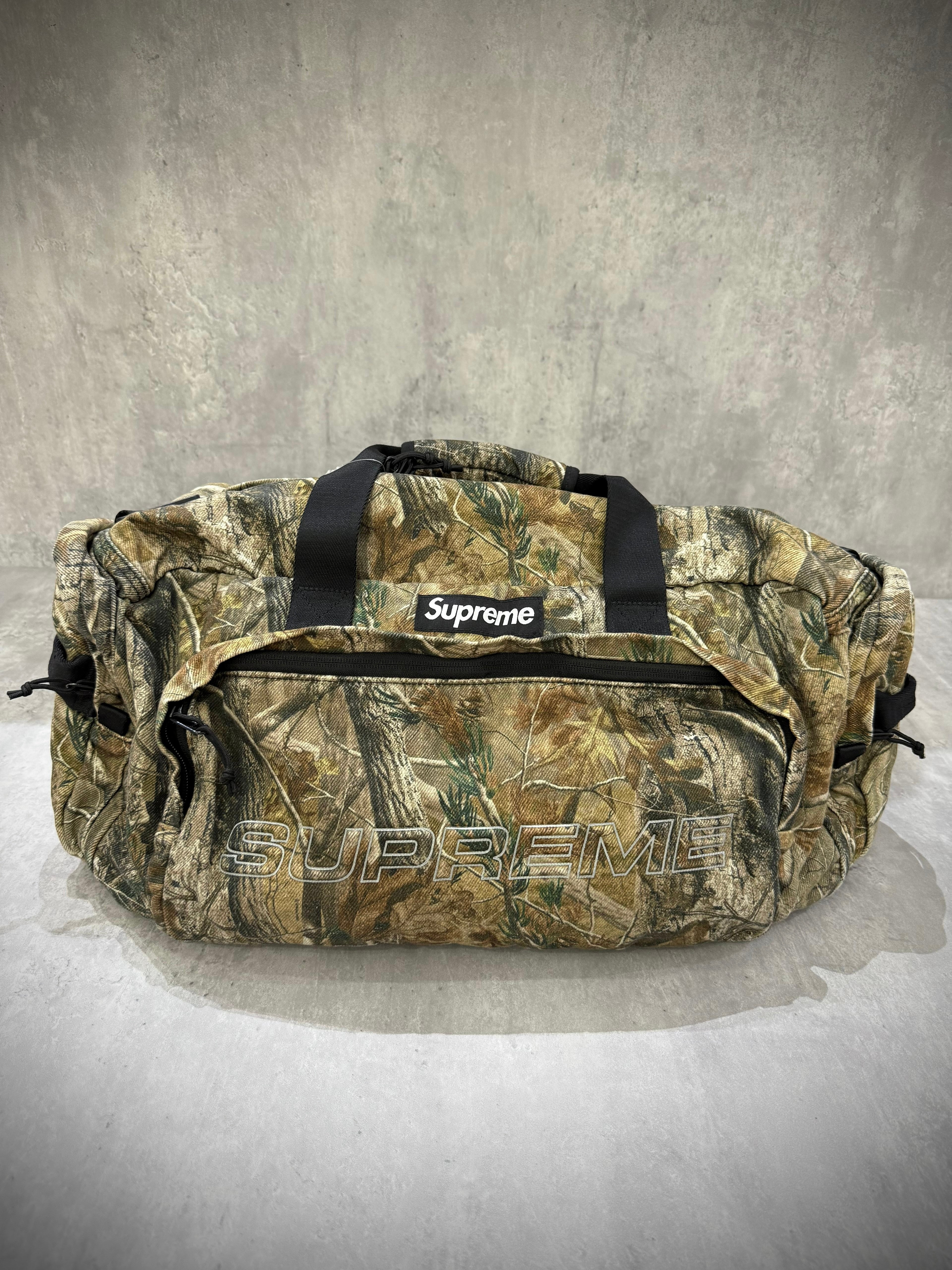 Supreme Denim Duffle Bag FW25 Realtree AP Camo