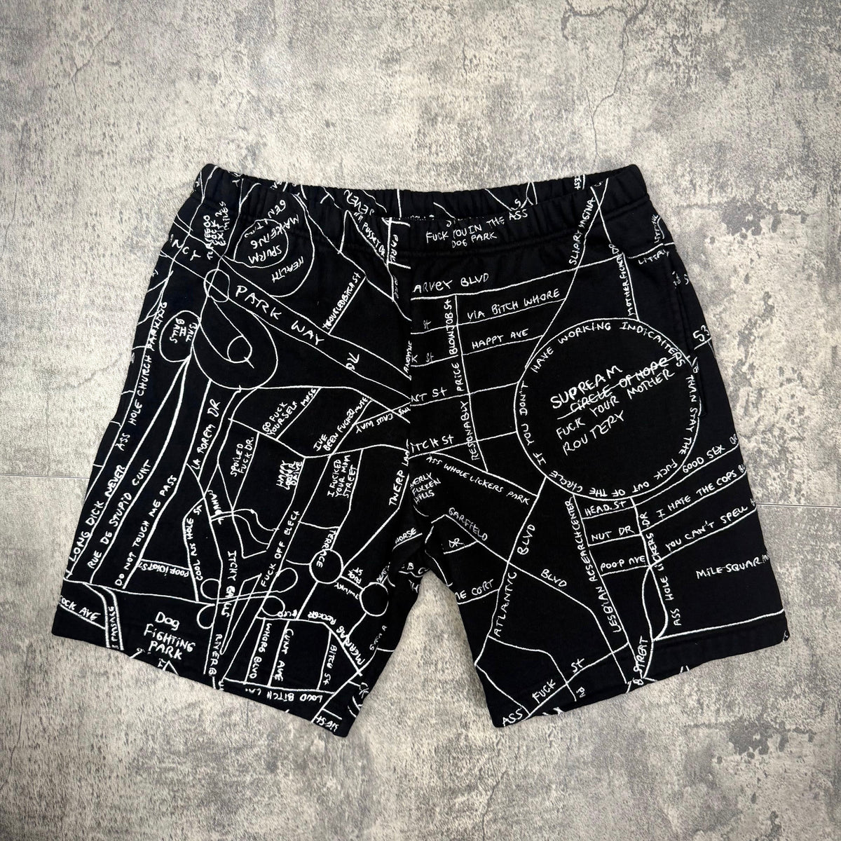 Supreme Gonz Embroidered Map Sweatshorts | In stock WEAR43WAY