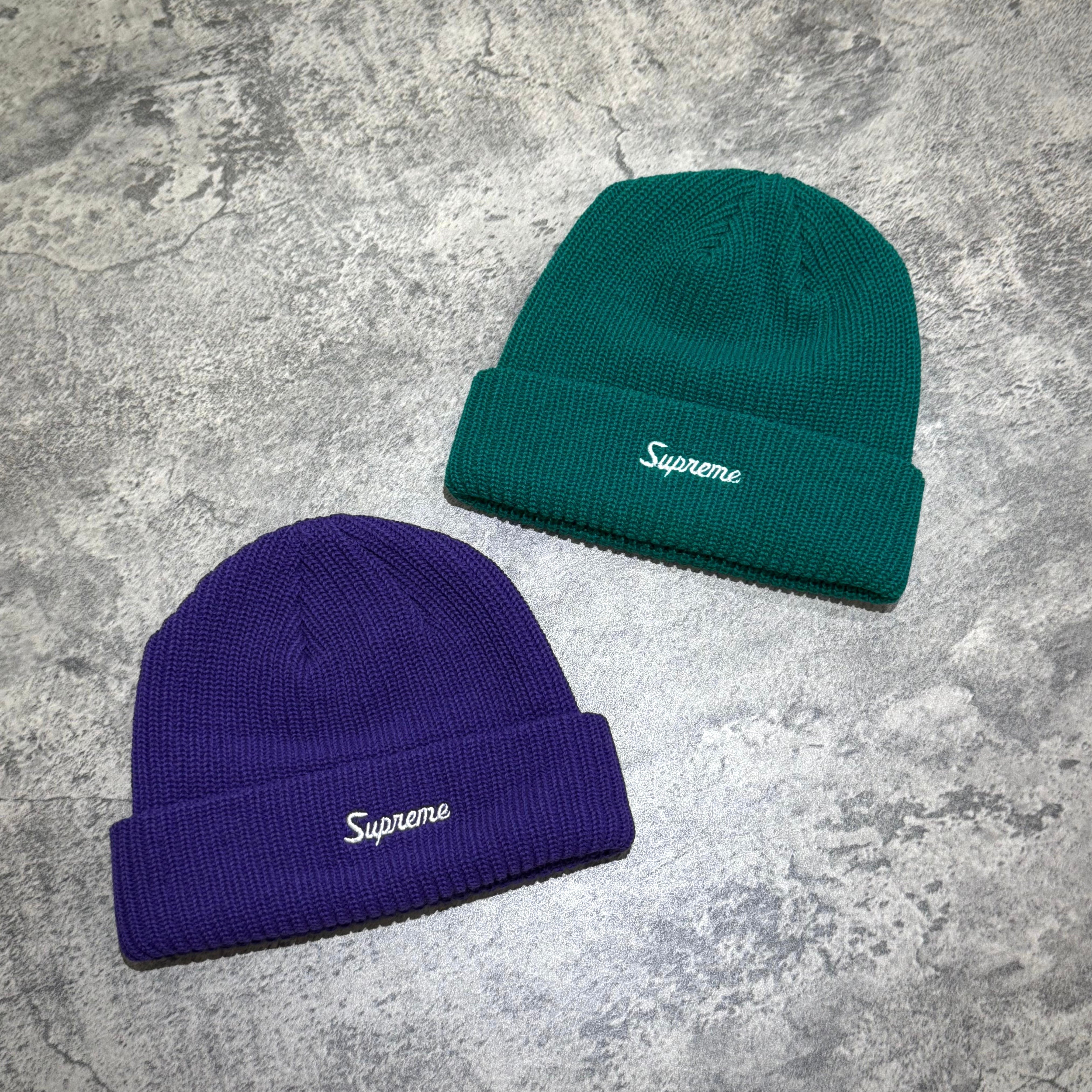 Supreme Loose Gauge Beanie - Teal / Purple