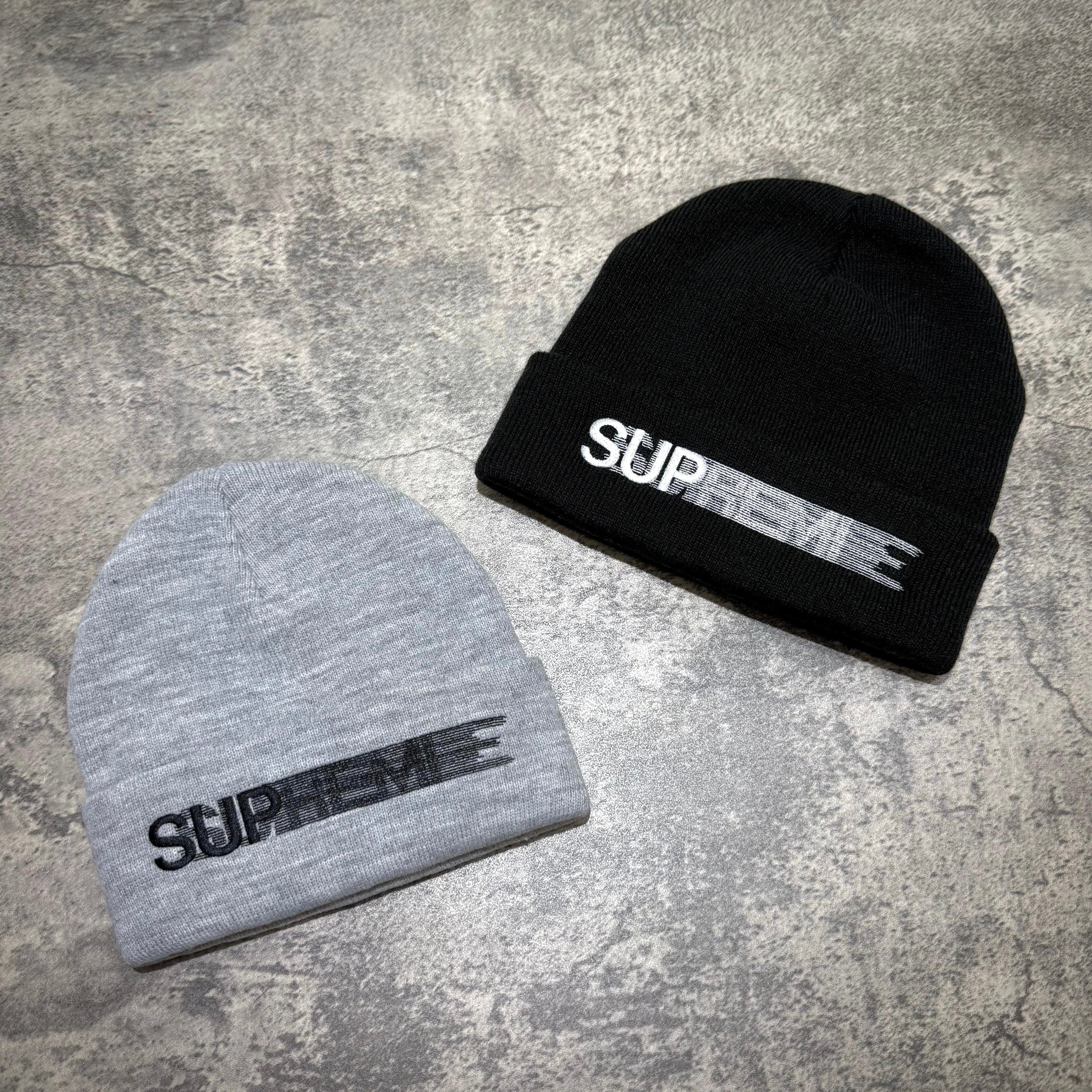 Supreme Motion Logo Beanie - Black / Grey