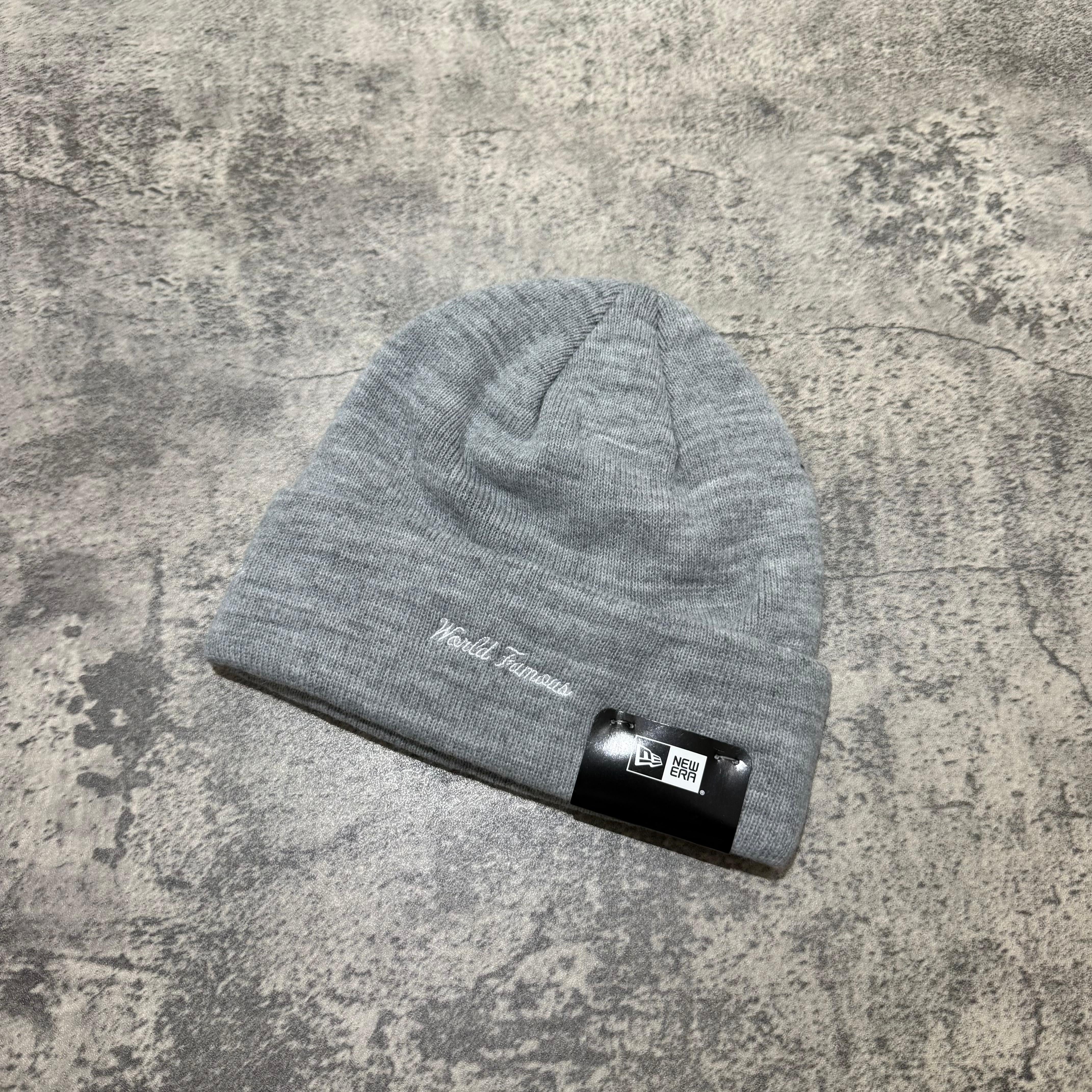 Supreme New Era Bandana Box Logo Beanie - grey back