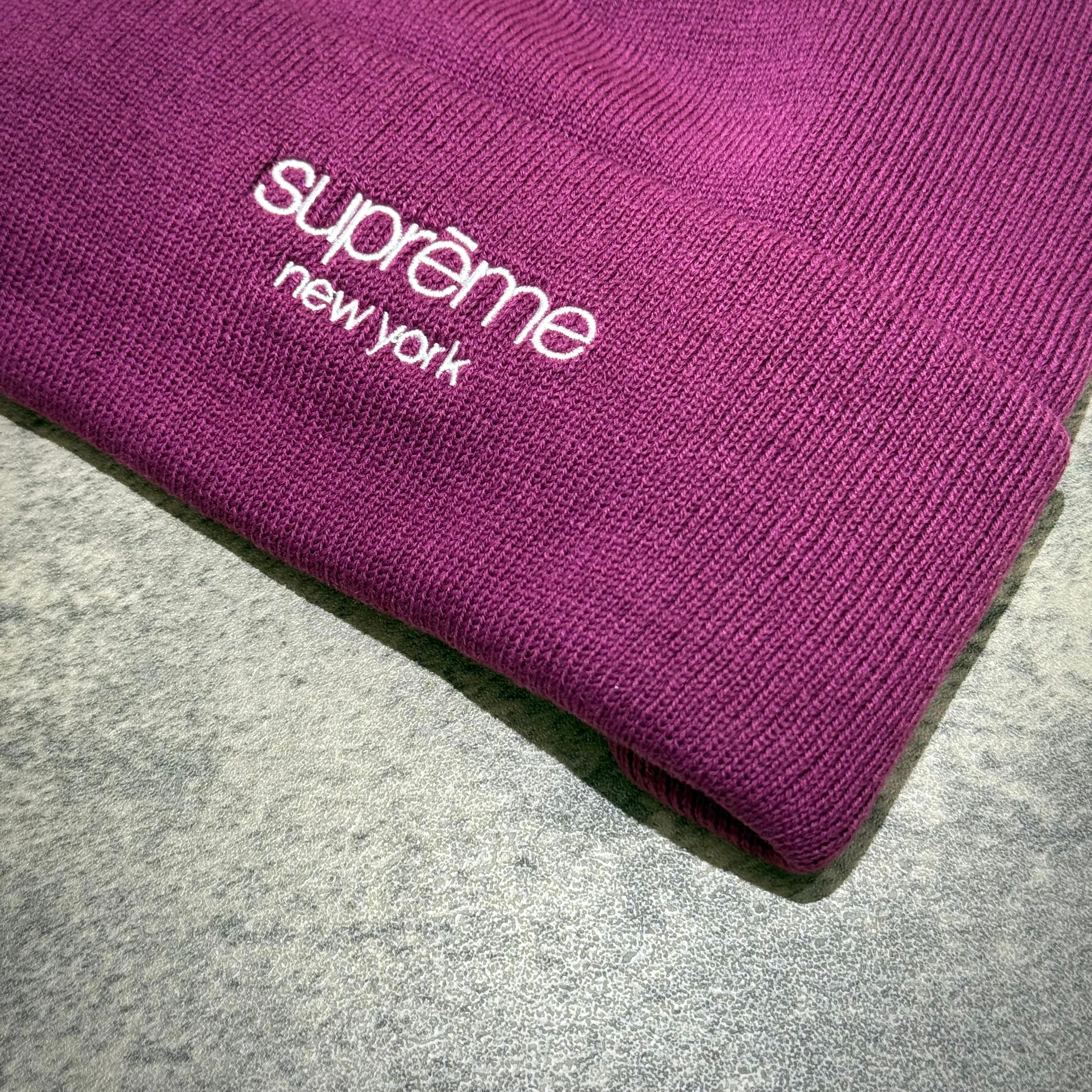 Supreme Radar Beanie - Eggplant logo