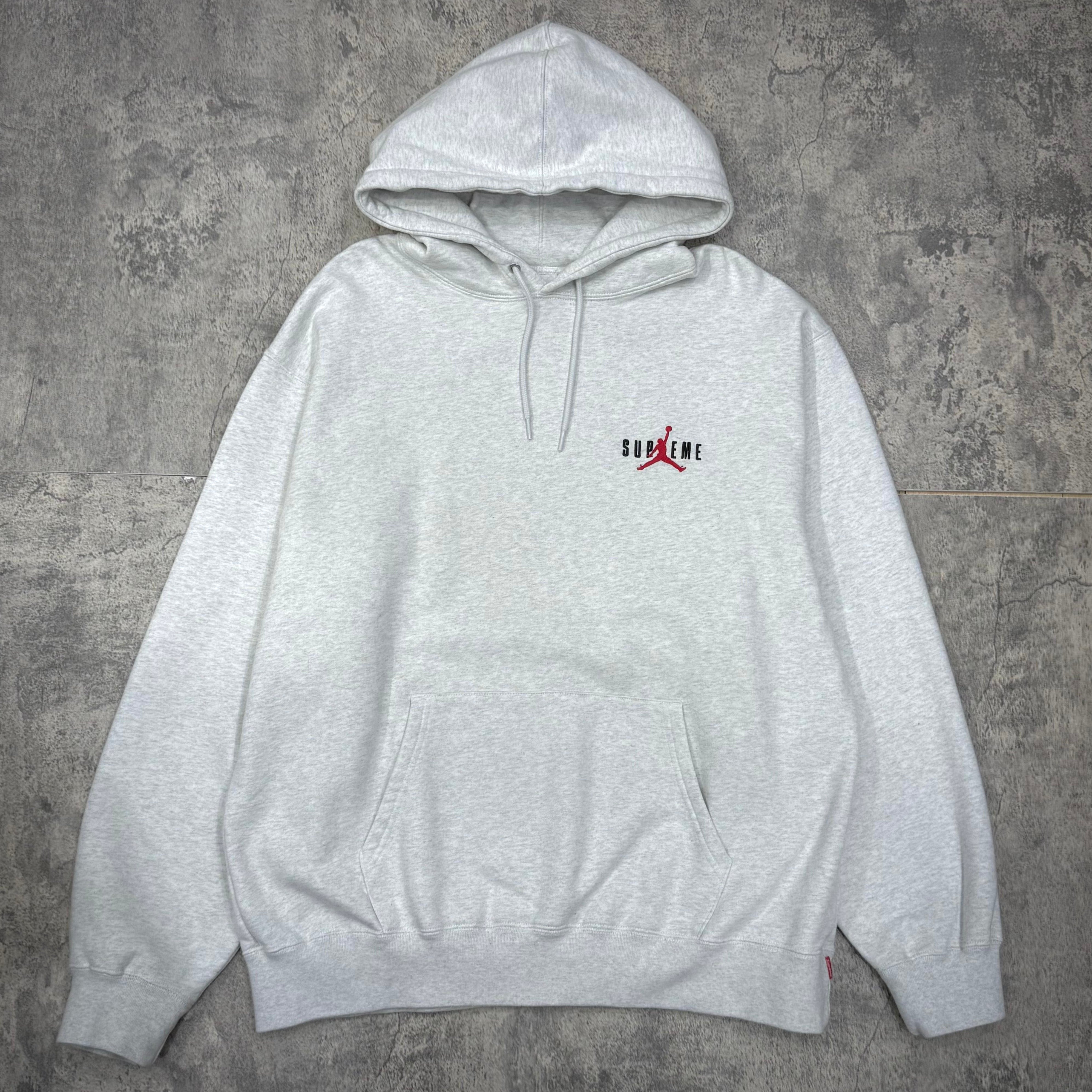 トップス Supreme Jordan Hooded Sweatshirt Grey L Supreme x Jordan Hooded Sweatshirt 