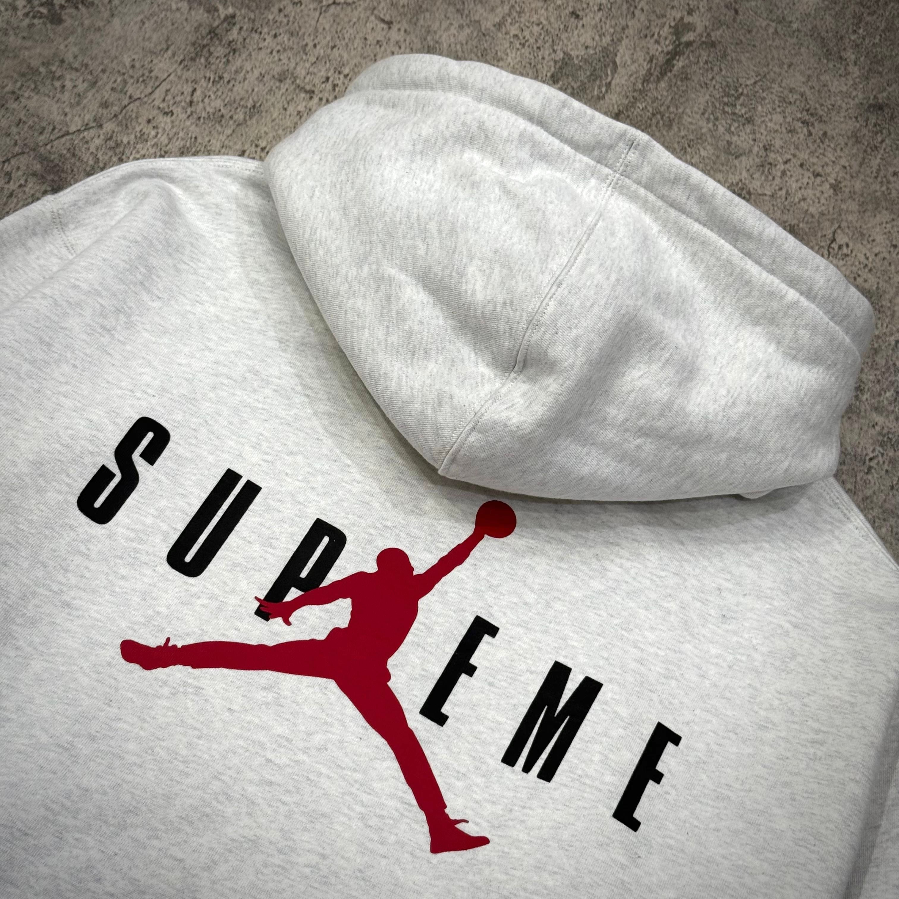 トップス Supreme Jordan Hooded Sweatshirt Grey L Supreme x Jordan Hooded Sweatshirt 