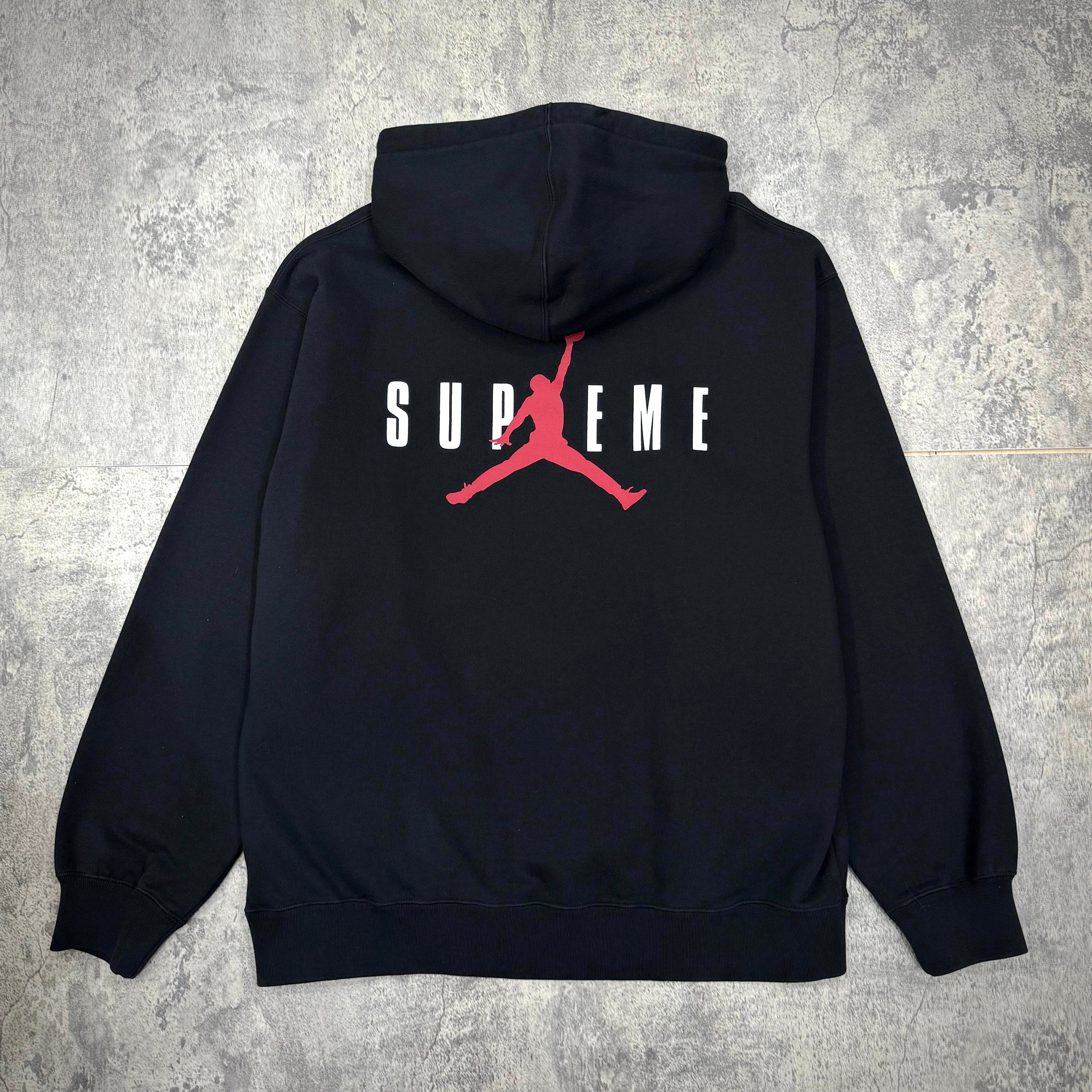 Supreme x Jordan Hooded Sweatshirt FW24 - Black