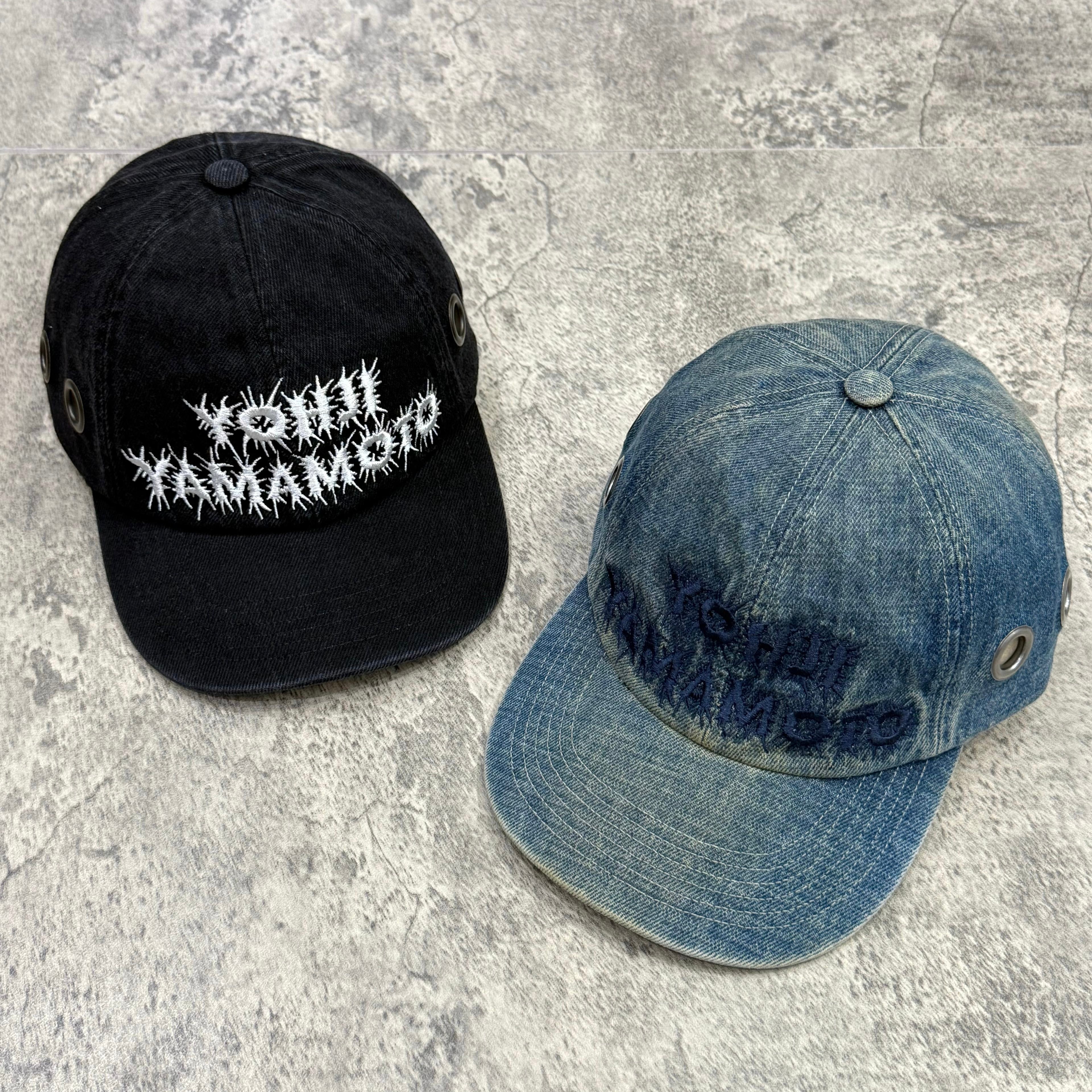 Supreme x Y's Grommet 6-Panel Washed Black Washed Blue