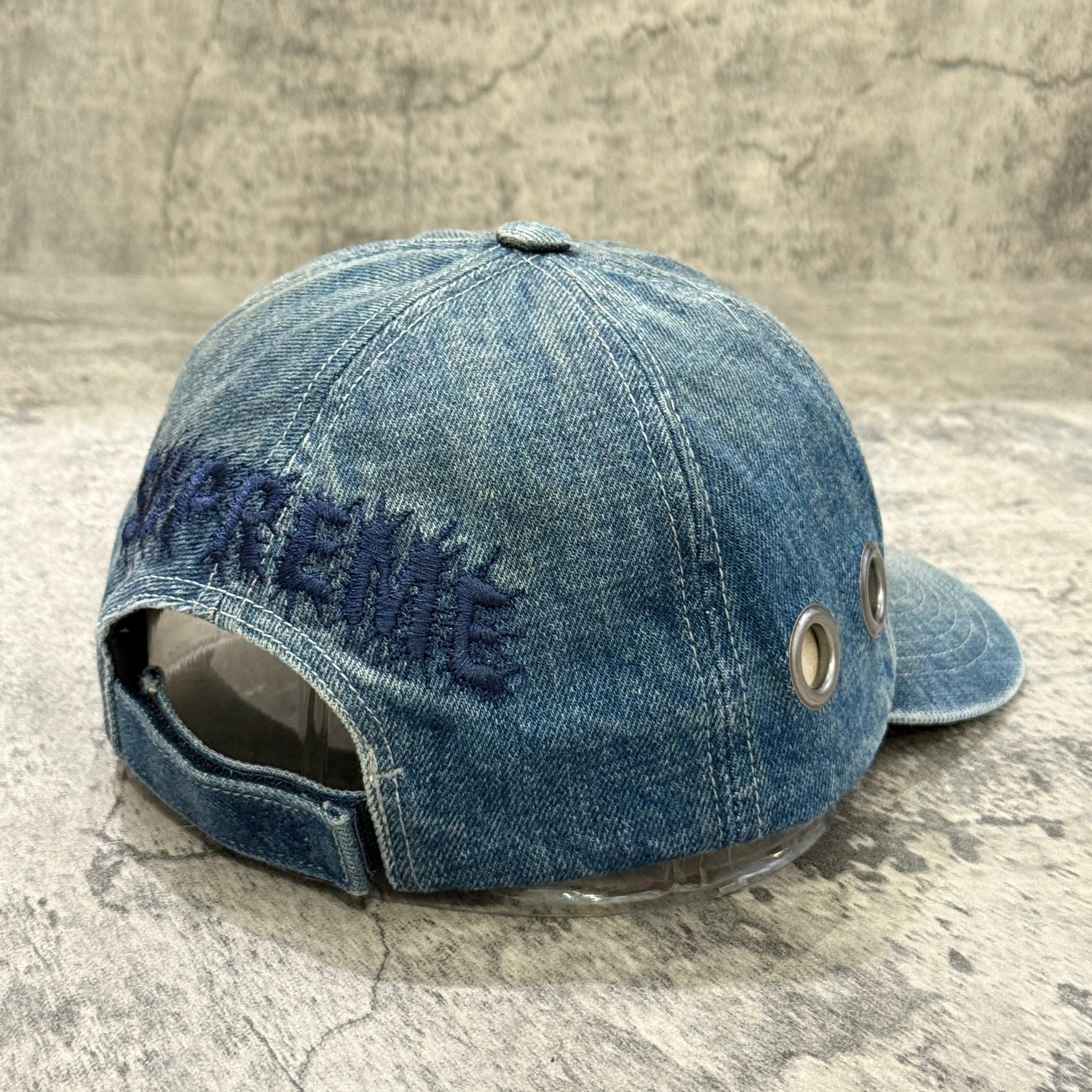 Supreme x Y's Grommet 6-Panel Washed Blue back