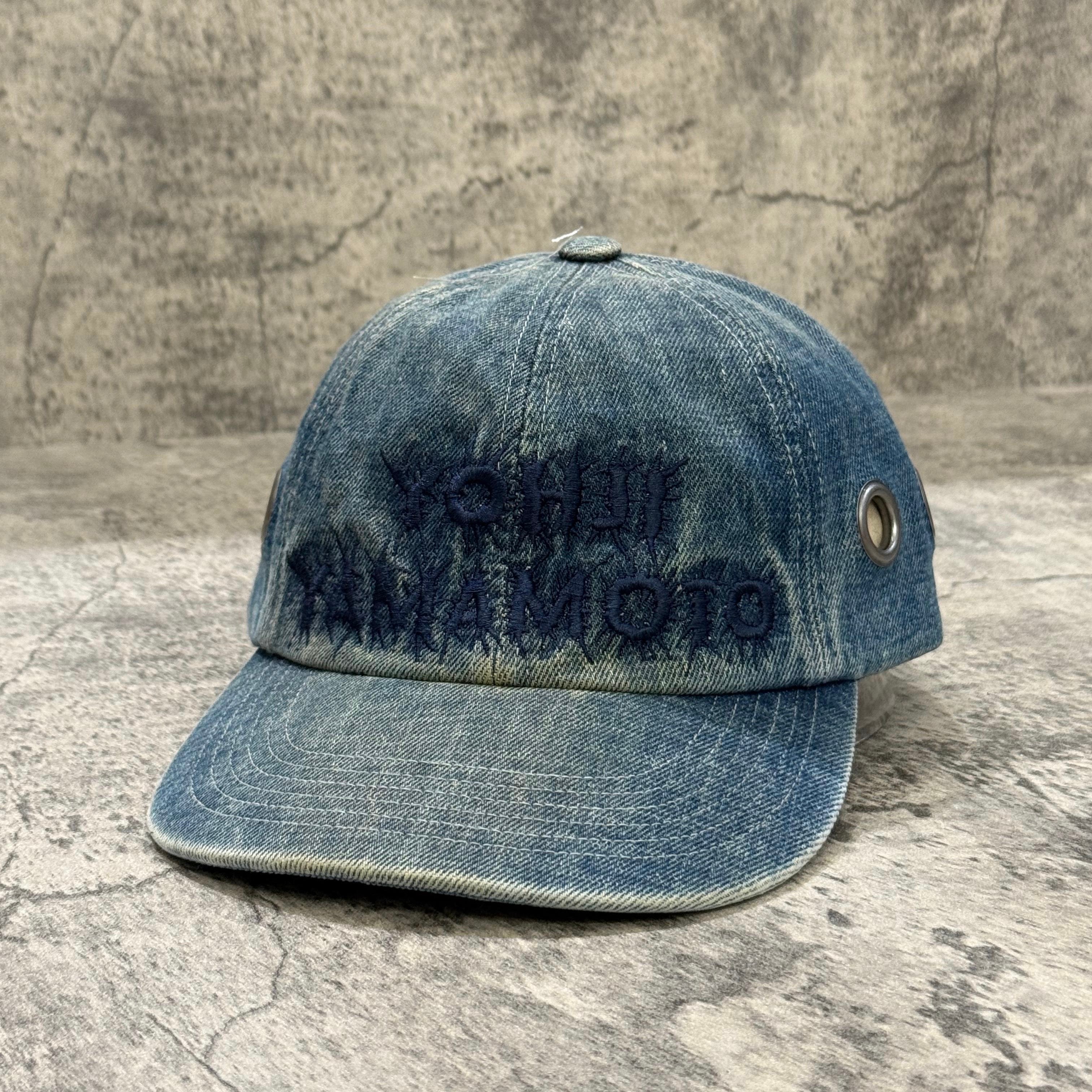 Supreme x Y's Grommet 6-Panel Washed Blue front