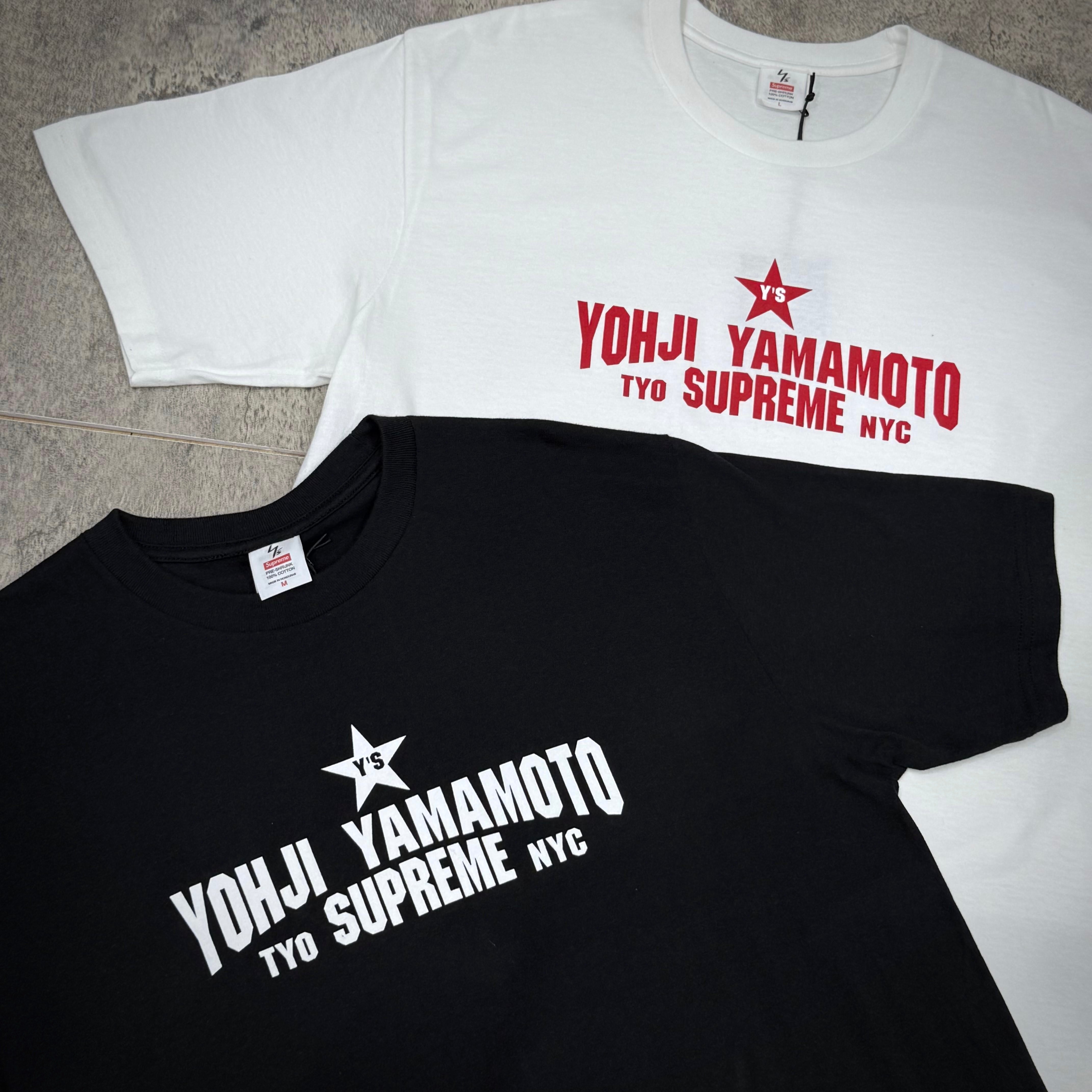 Supreme x Y's Star Tee WHITE BLACK