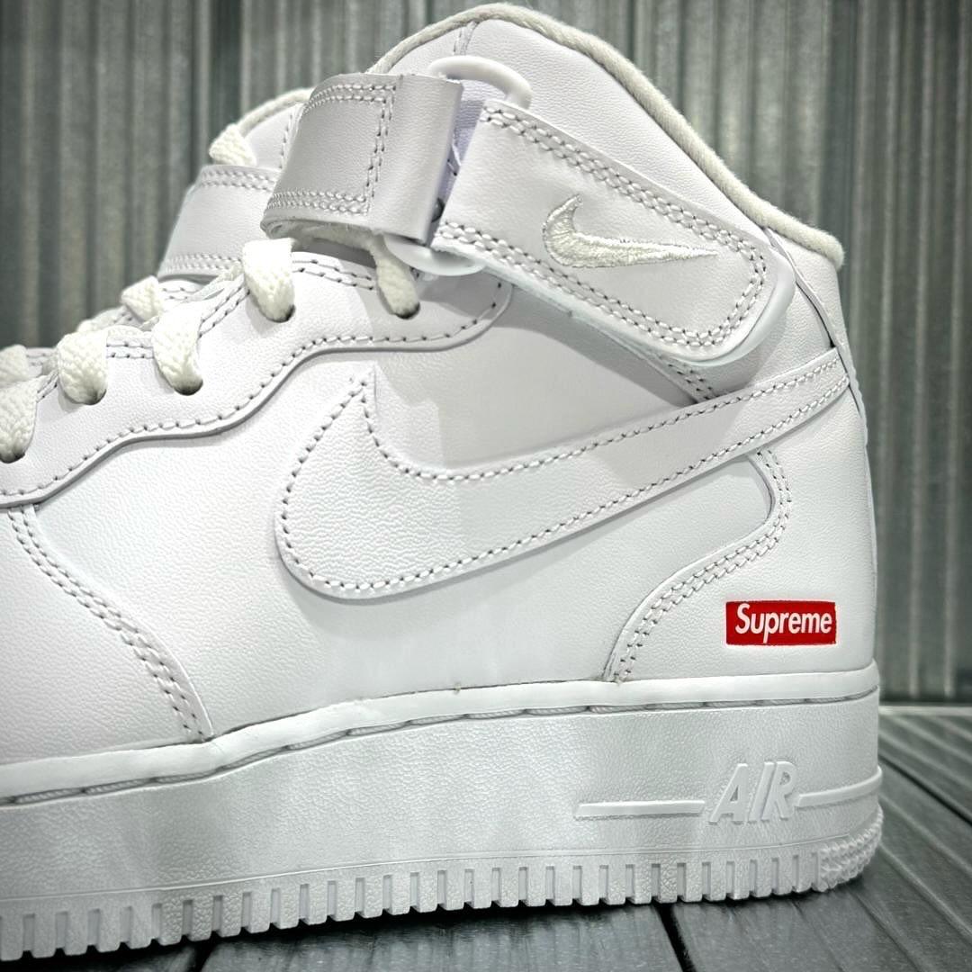 Supreme x Nike Air Force 1 Mid - White | 現貨– WEAR43WAY