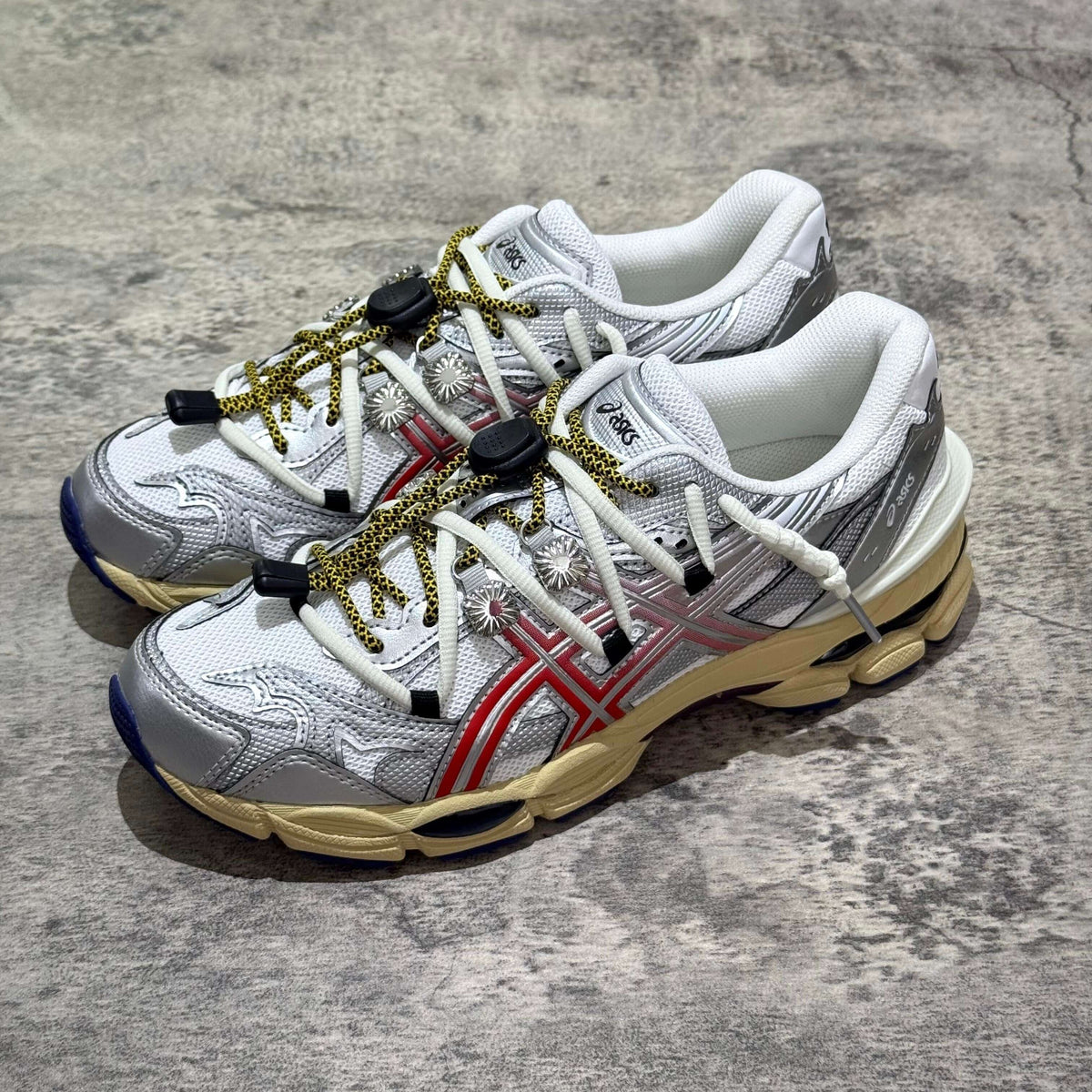 Toga x Asics Gel-Cumulus 16 - White Red Silver | In stock