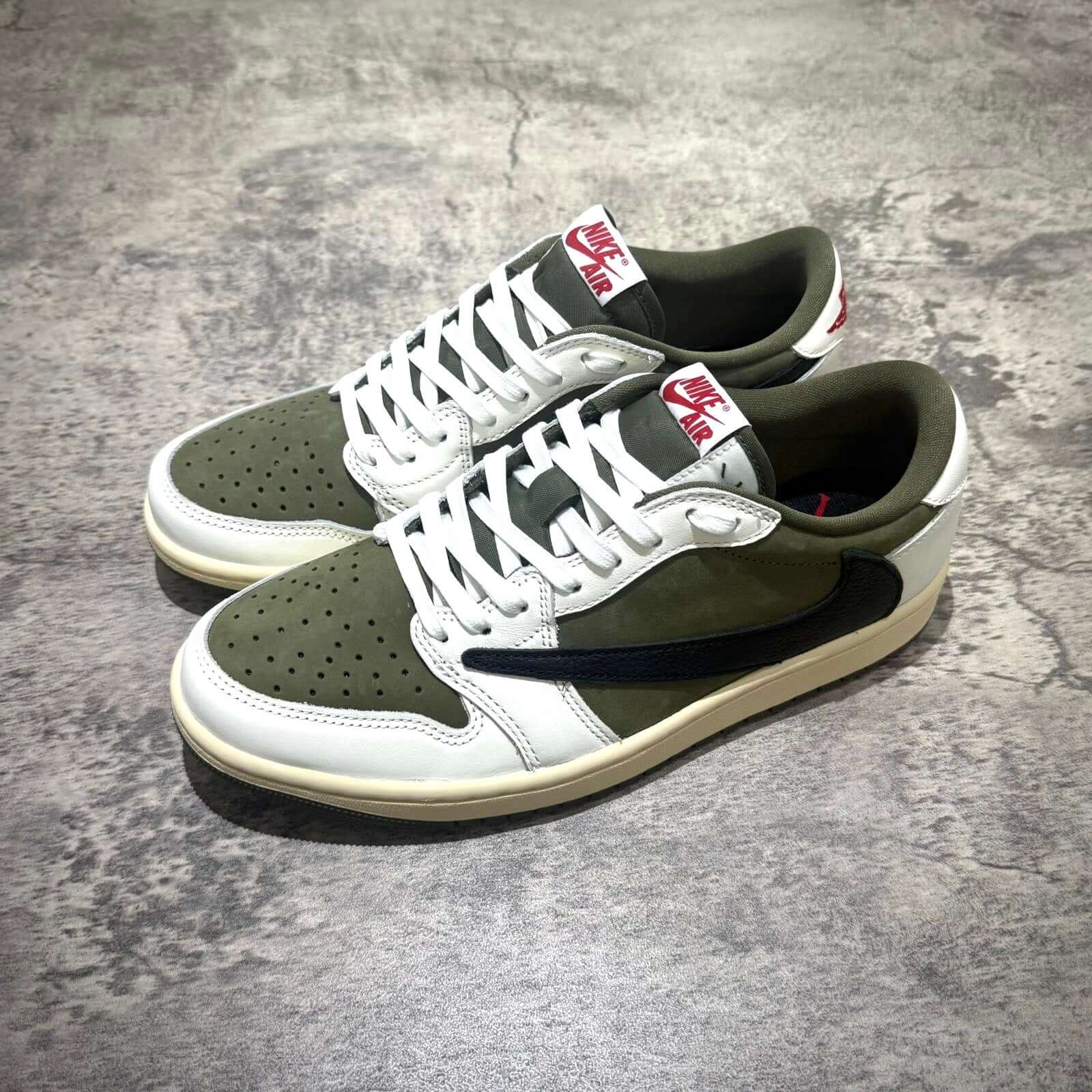 Travis Scott x Air Jordan 1 Low 8.0 Medium Olive - Buy Now