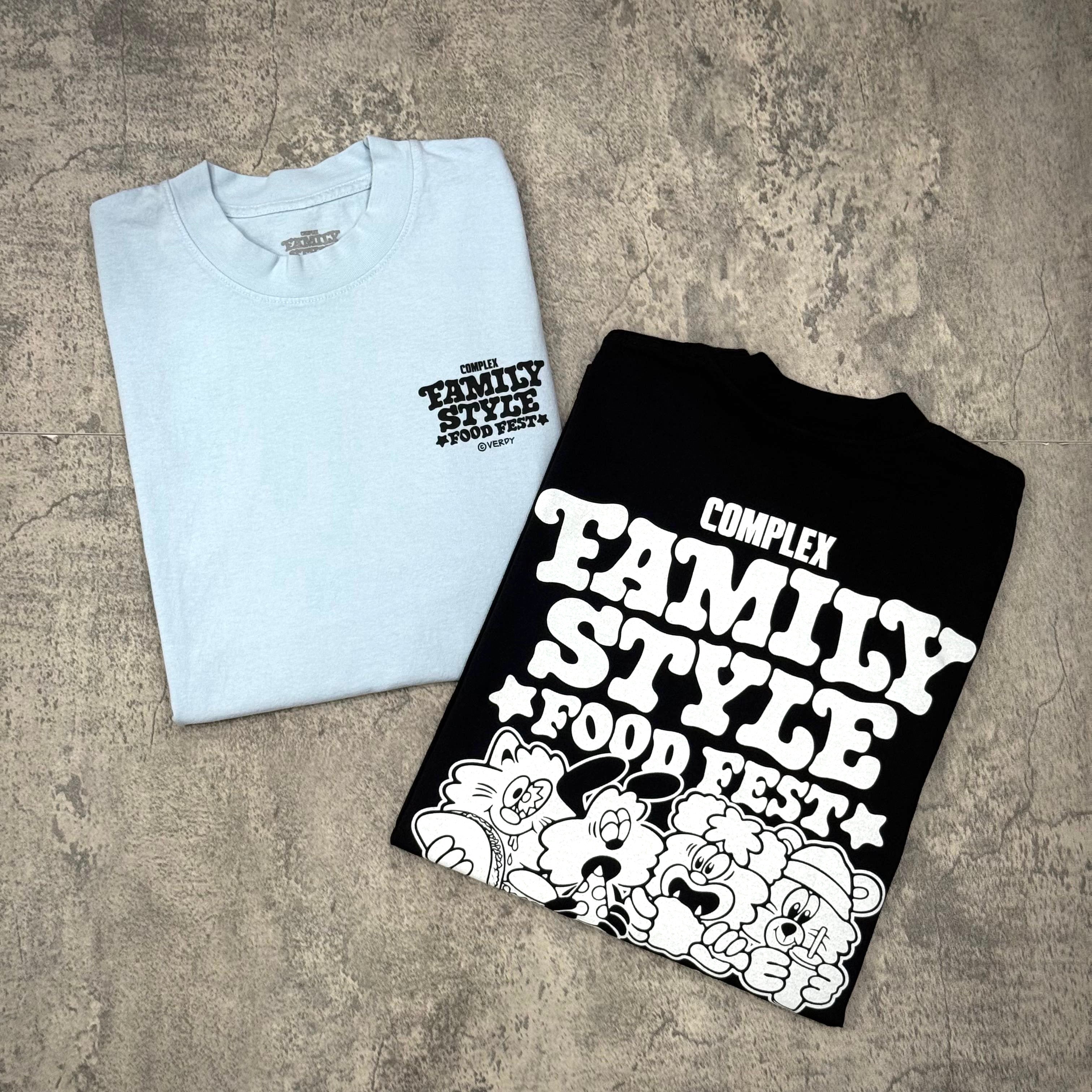 Verdy x FSFF Logo T-Shirt Family Style Food Festival LA 2025 merch blue black