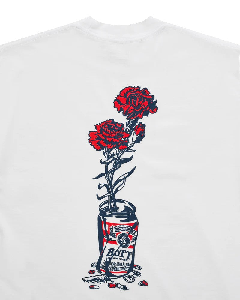 Wasted Youth Bott Flower Can Tee - White