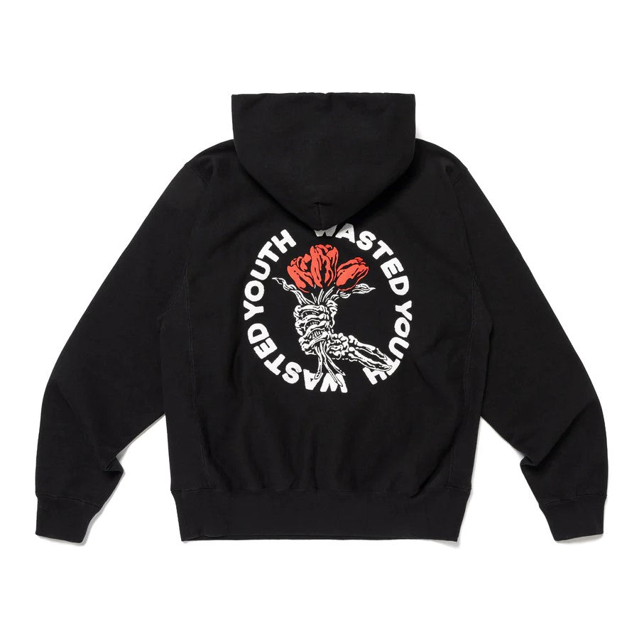 Wasted Youth Heavy Weight Hoodie #2 - Black
