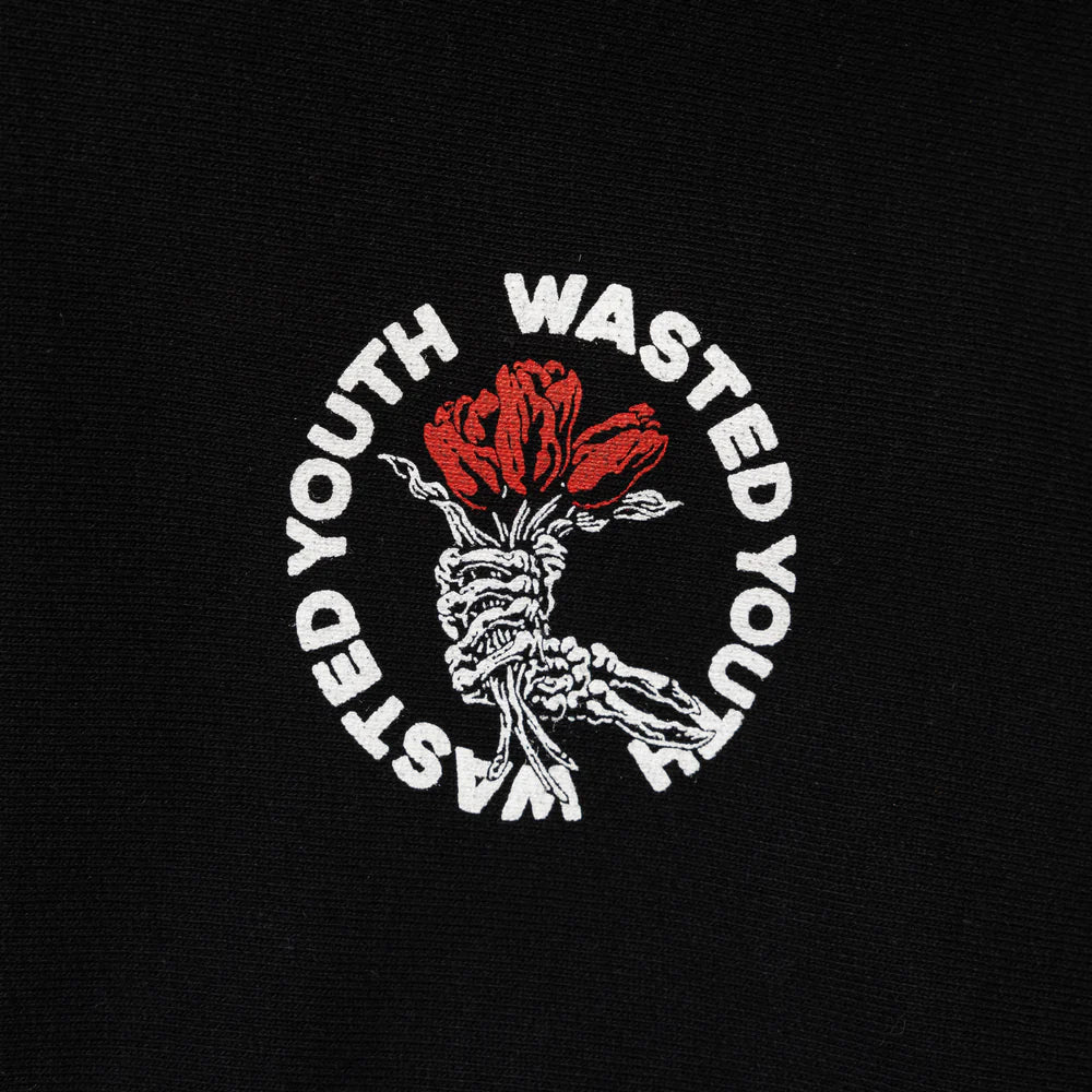 Wasted Youth Heavy Weight Hoodie #2 - Black