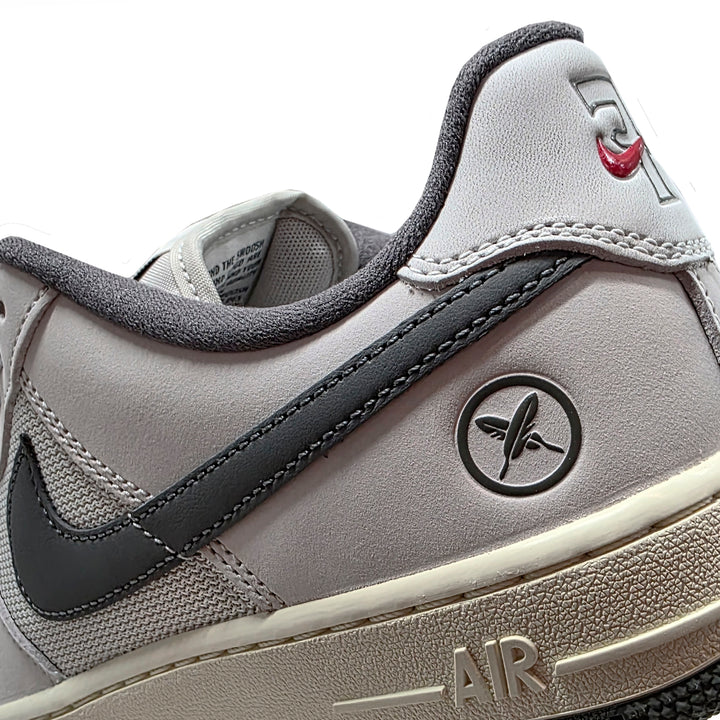 Yuto Horigome x Nike SB Air Force 1 Low IO8439-100 Pre-order rear view of the sneaker showcasing its unique design.