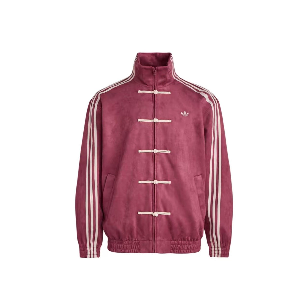 adidas CTT Chinese Track Top 3.1 Gender Neutral Jacket in Collegiate Burgundy color