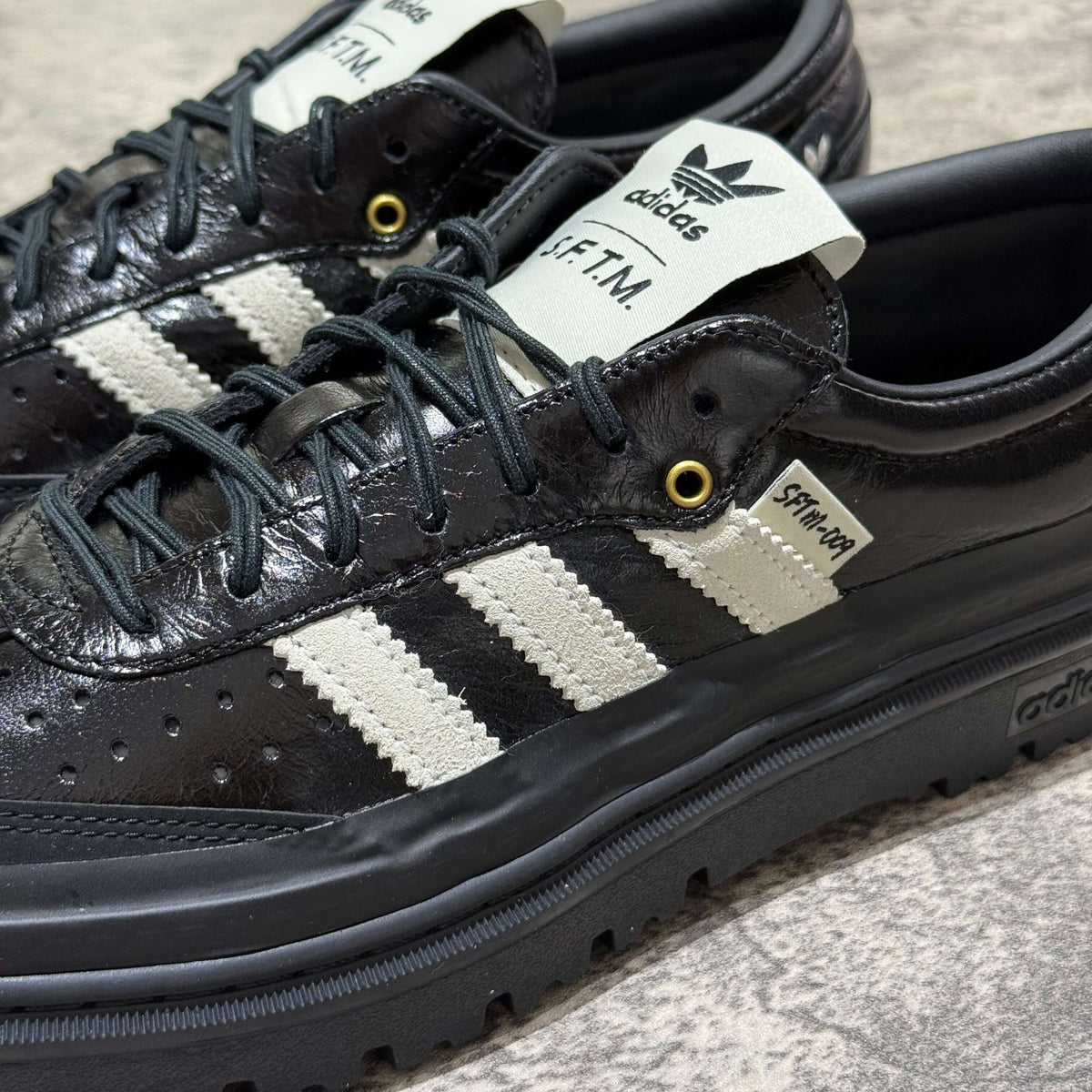 adidas Samba LX Freizeit x Song For The Mute black sneakers with white stripes