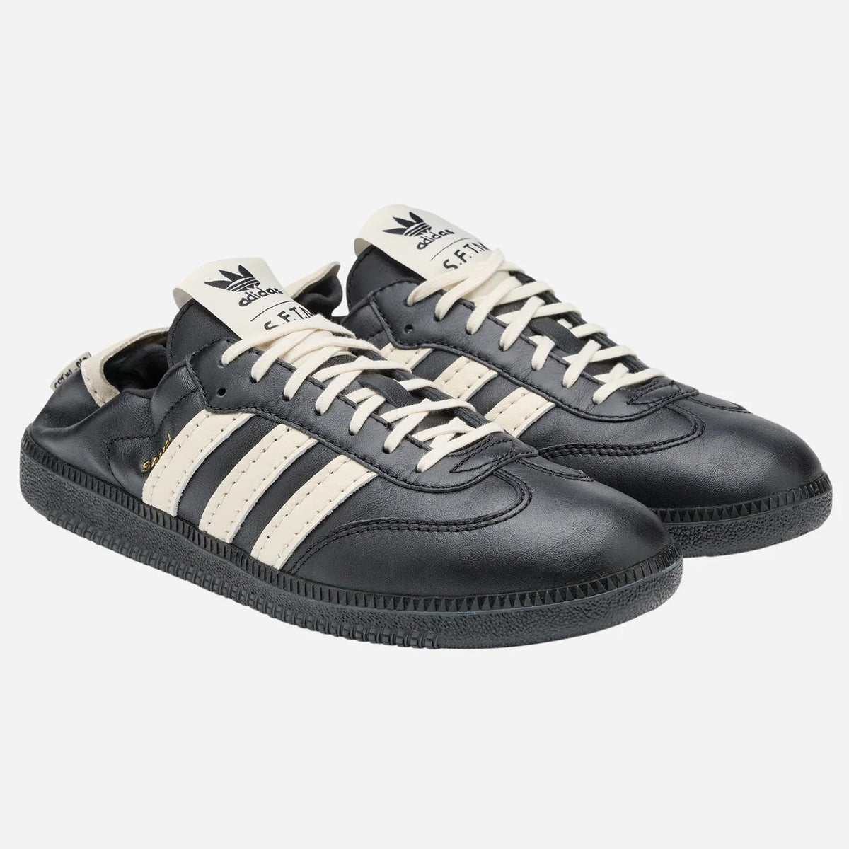 adidas x Song for the Mute Samba HQ7600 black and cream sneakers, stylish design, versatile footwear for casual wear.