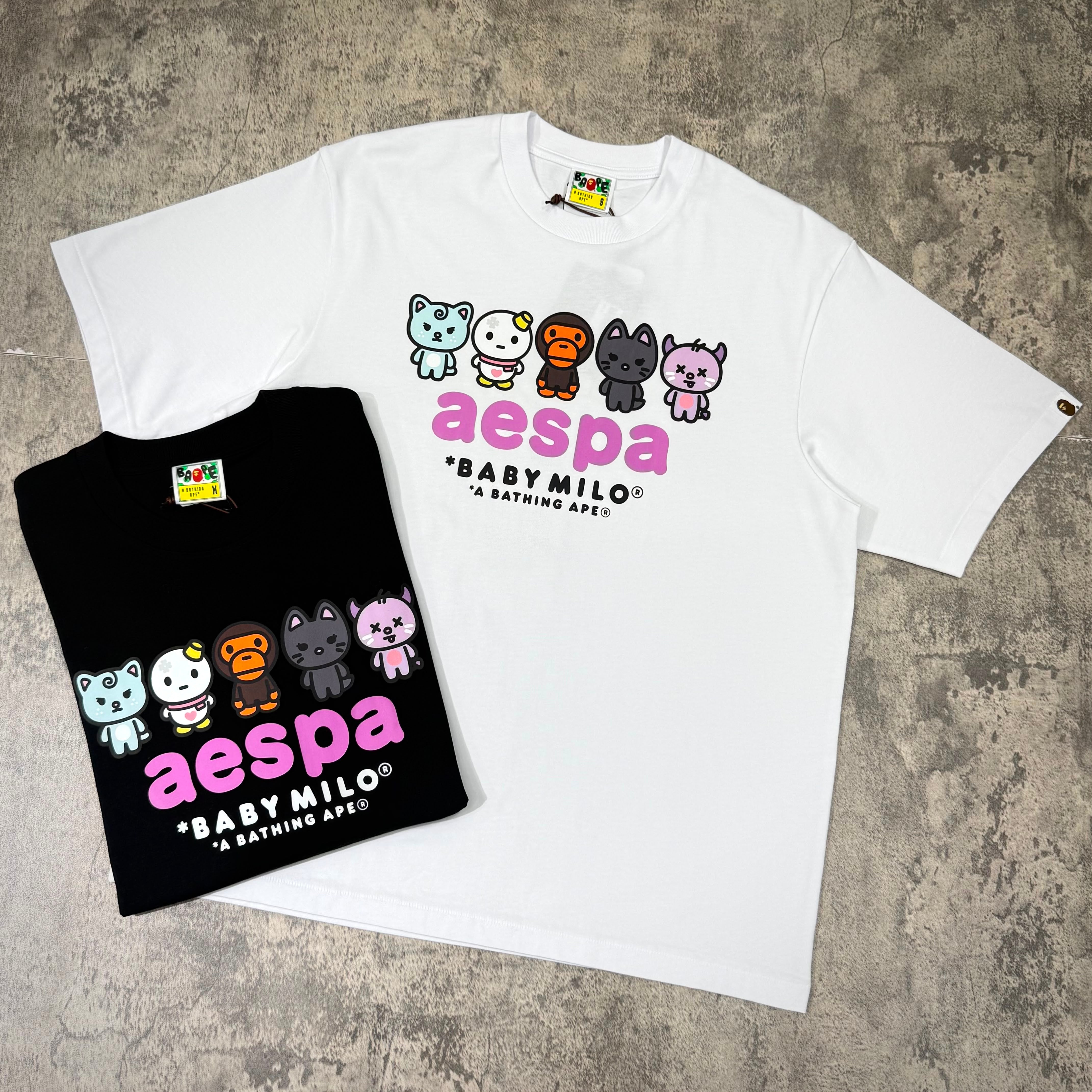 aespa x BAPE Baby Milo Relaxed Fit Tee