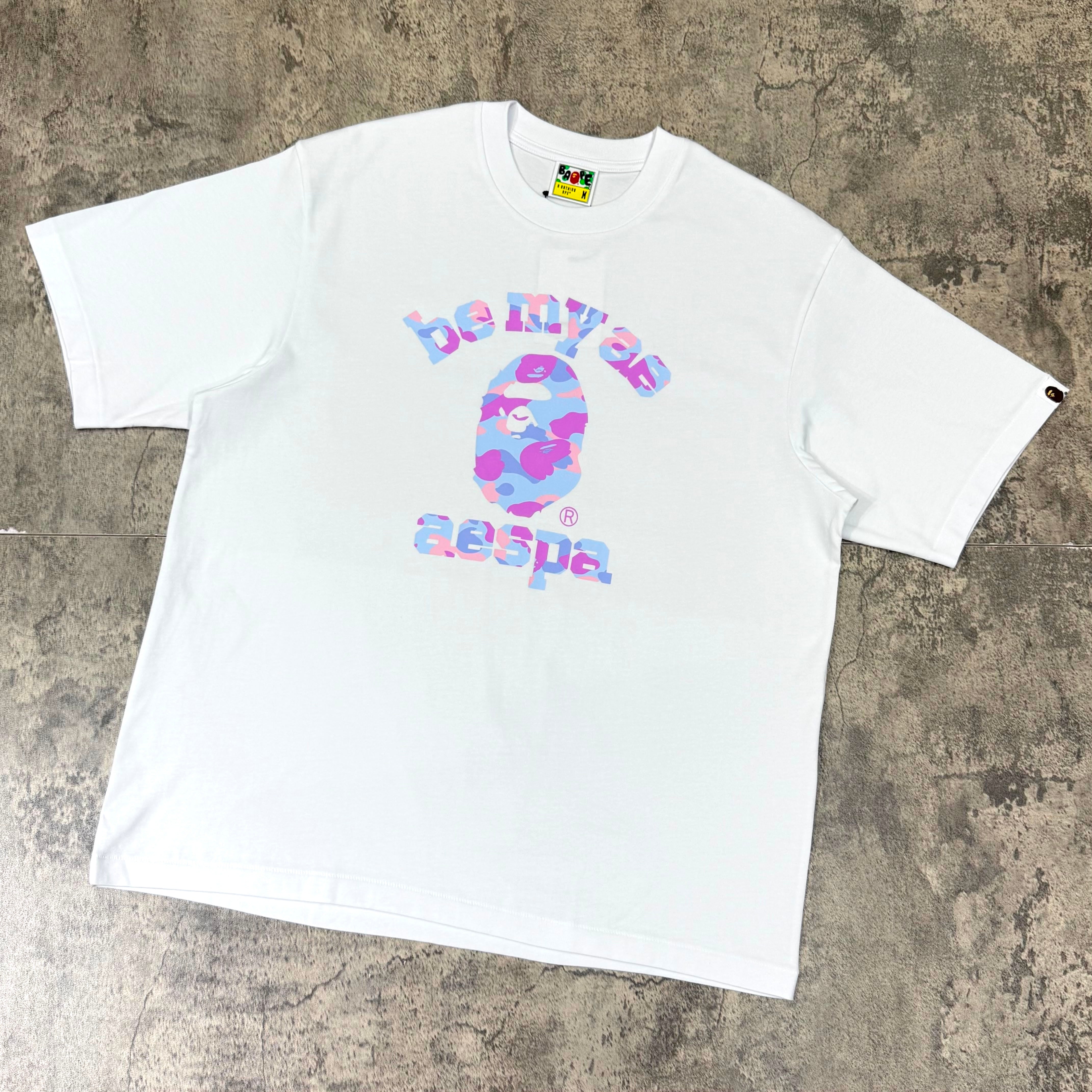 aespa x BAPE College Relaxed Fit Tee