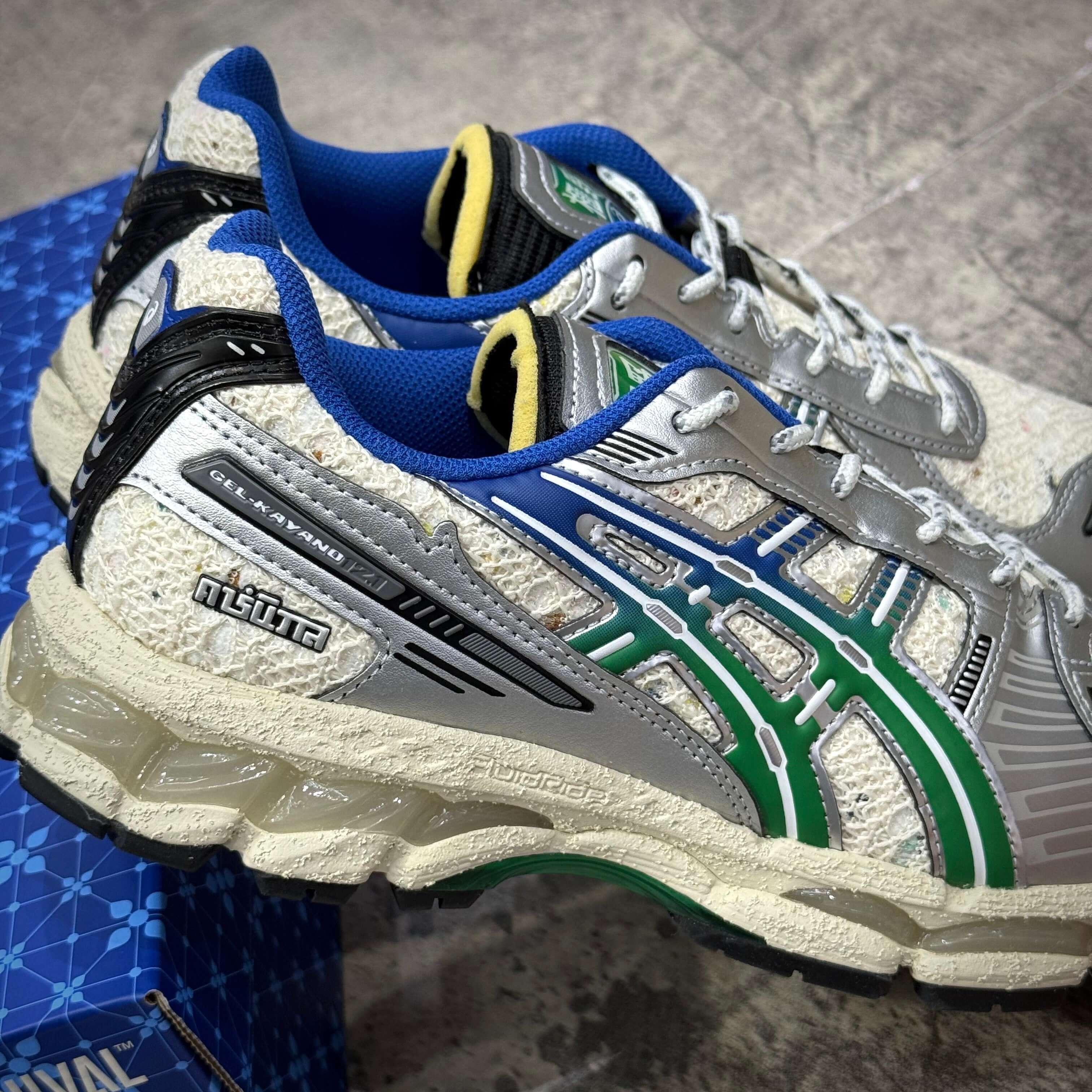 Carnival x Asics Gel Kayano 12.1 PHRA NAKHON shoes featuring a unique design and colorway, showcasing performance and style.