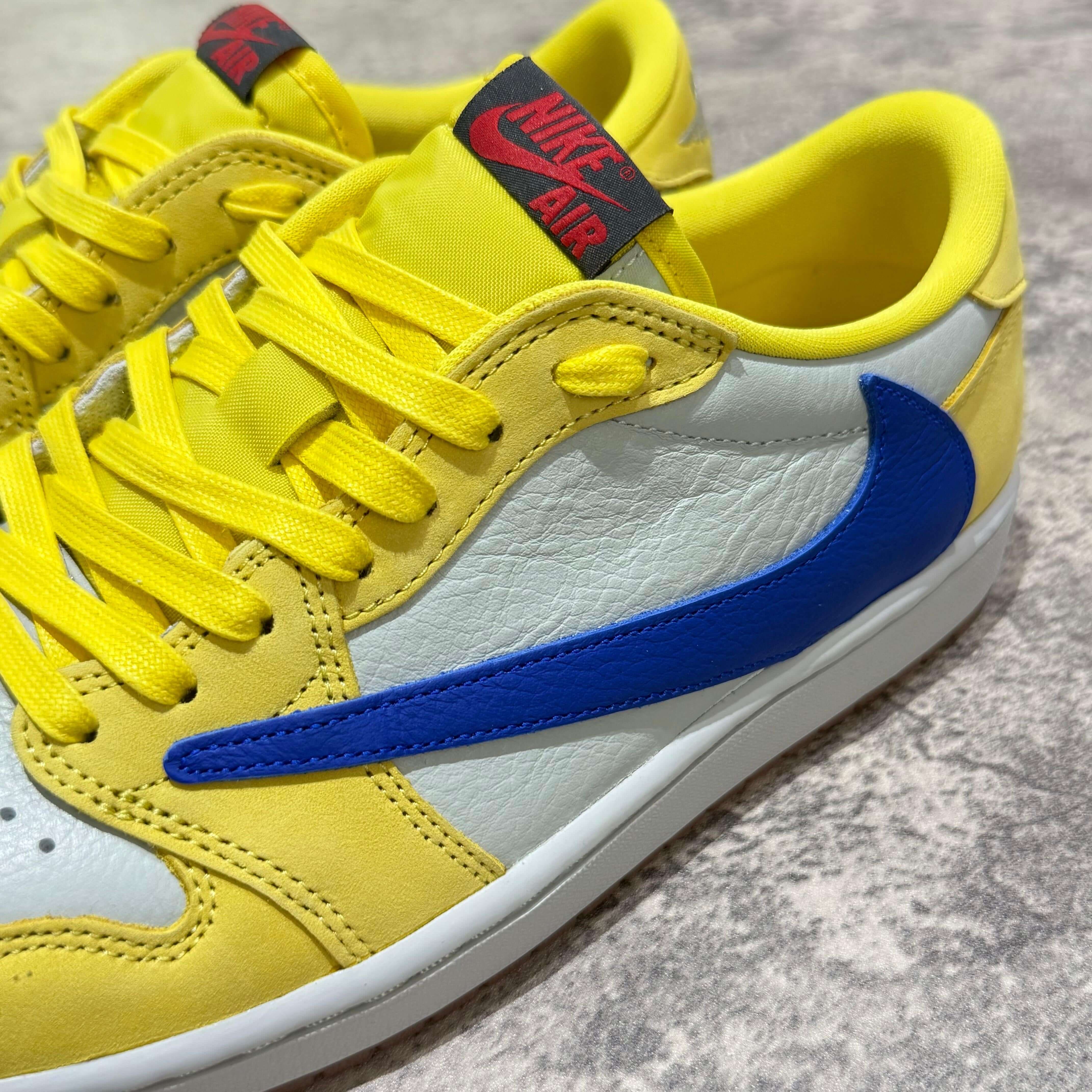 Travis Scott x Air Jordan 1 Low OG Canary (Women's) - WEAR43WAY