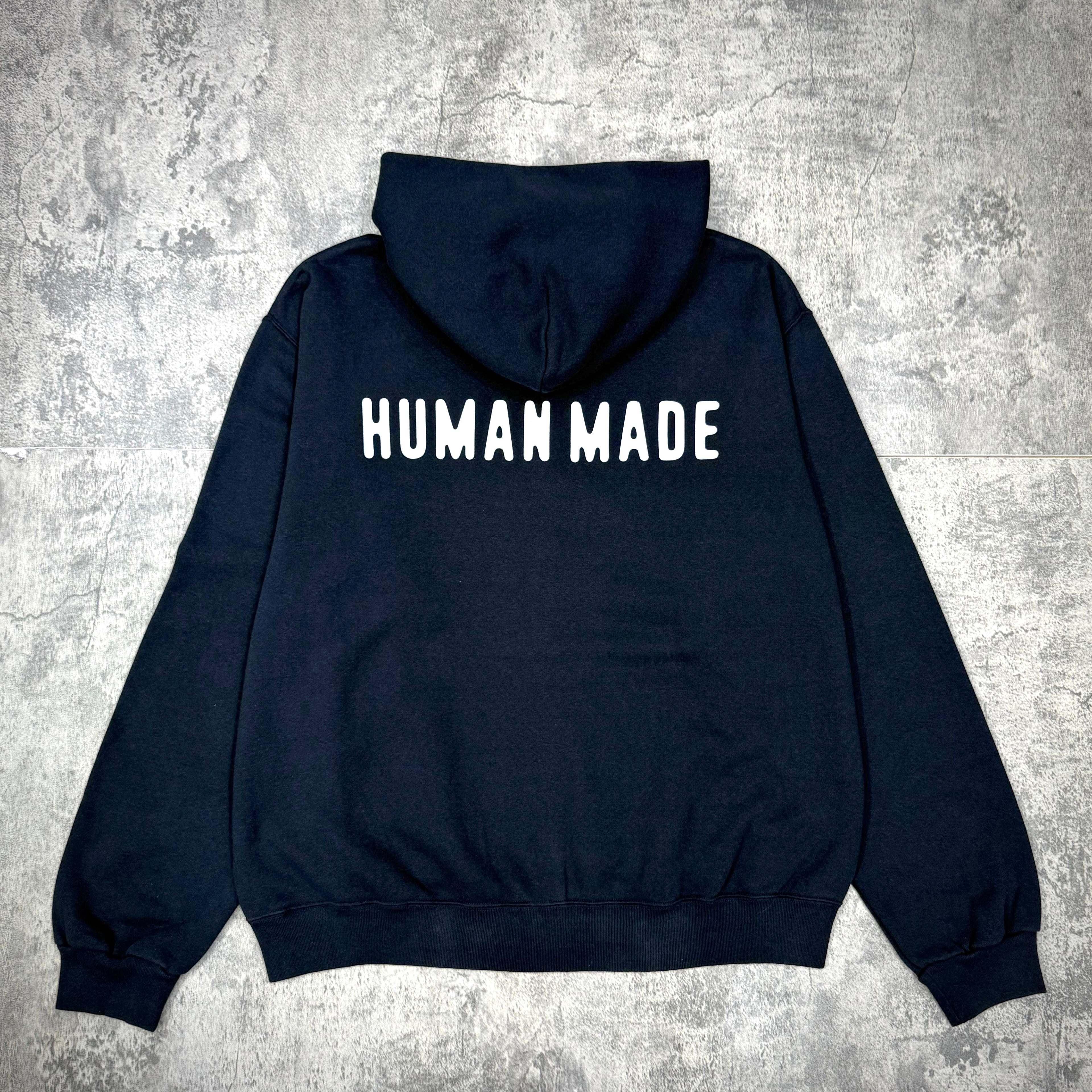 Human Made Classic Zip Up Sweat Hoodie - Navy / Black / Grey