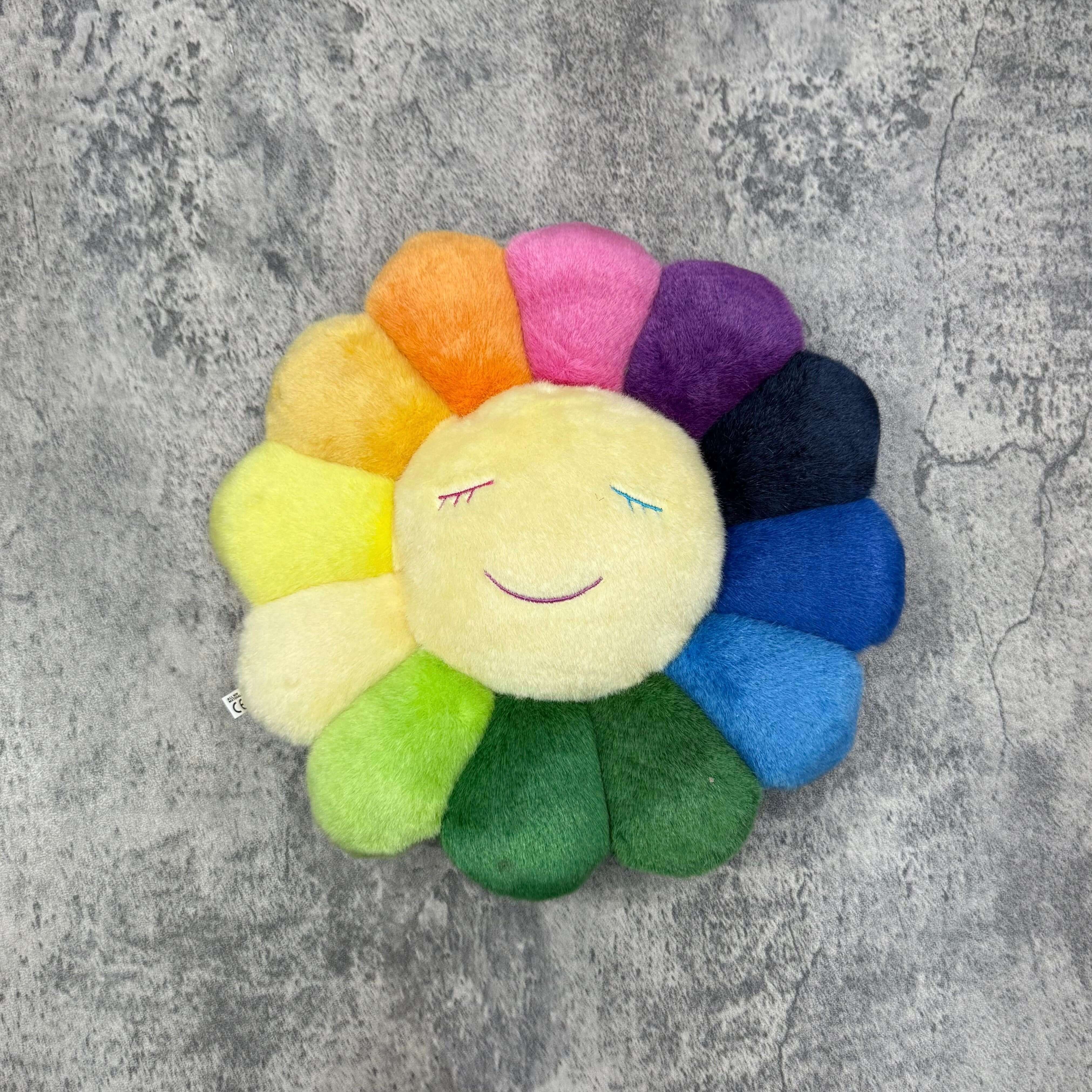 現貨 村上隆 Takashi Murakami Flower Plush 30CM - Rainbow / Yellow